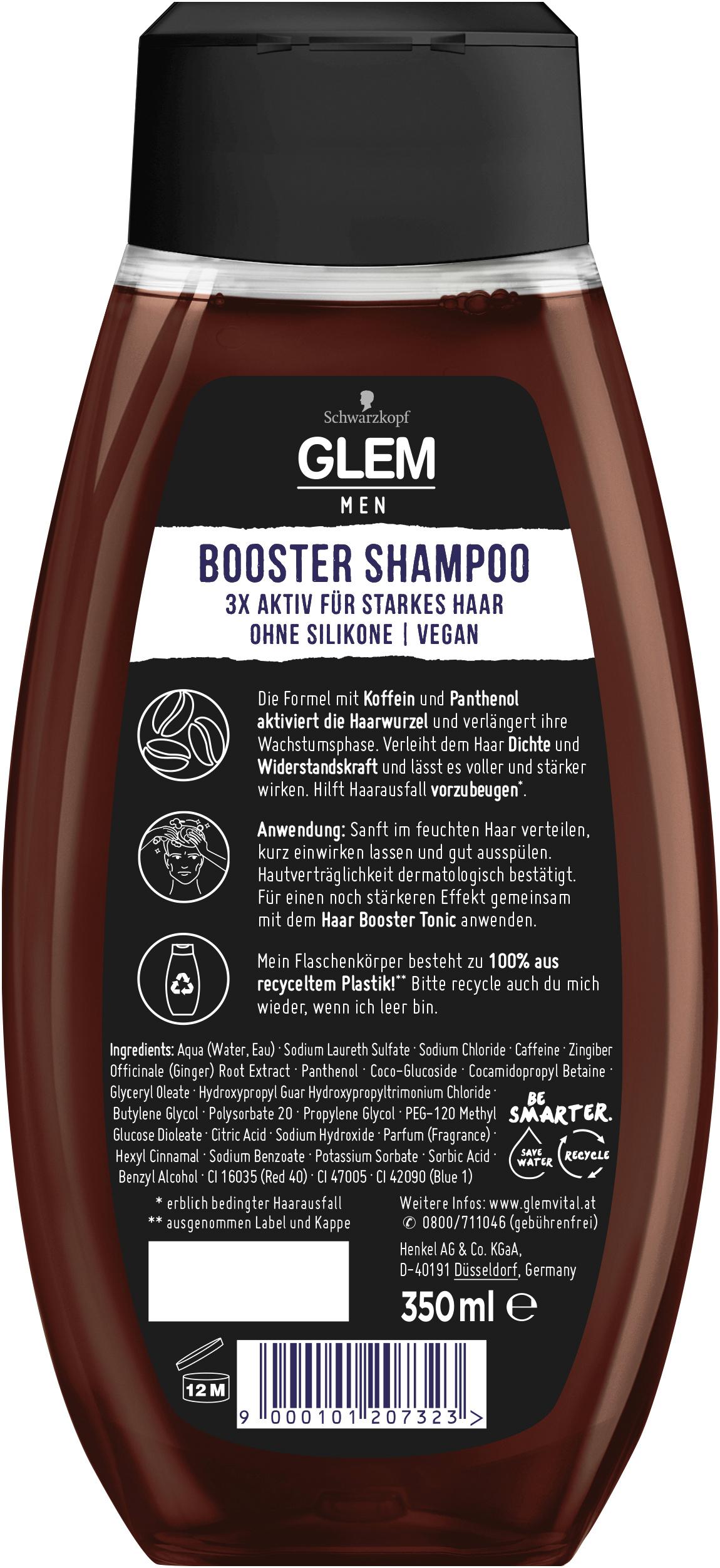 Produktbild Schwarzkopf GLEM vital Men 3x Aktiv Shampoo Koffein 2 von 2