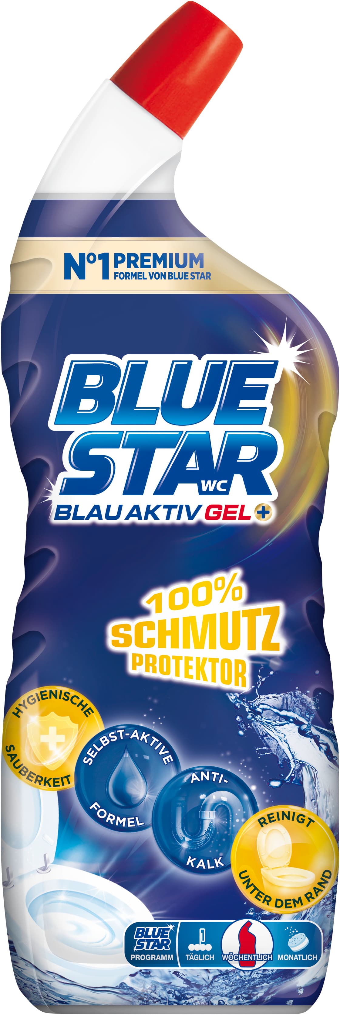 Blue Star Extra Power Gel WC-Reiniger 100 % Schmutz Protektor