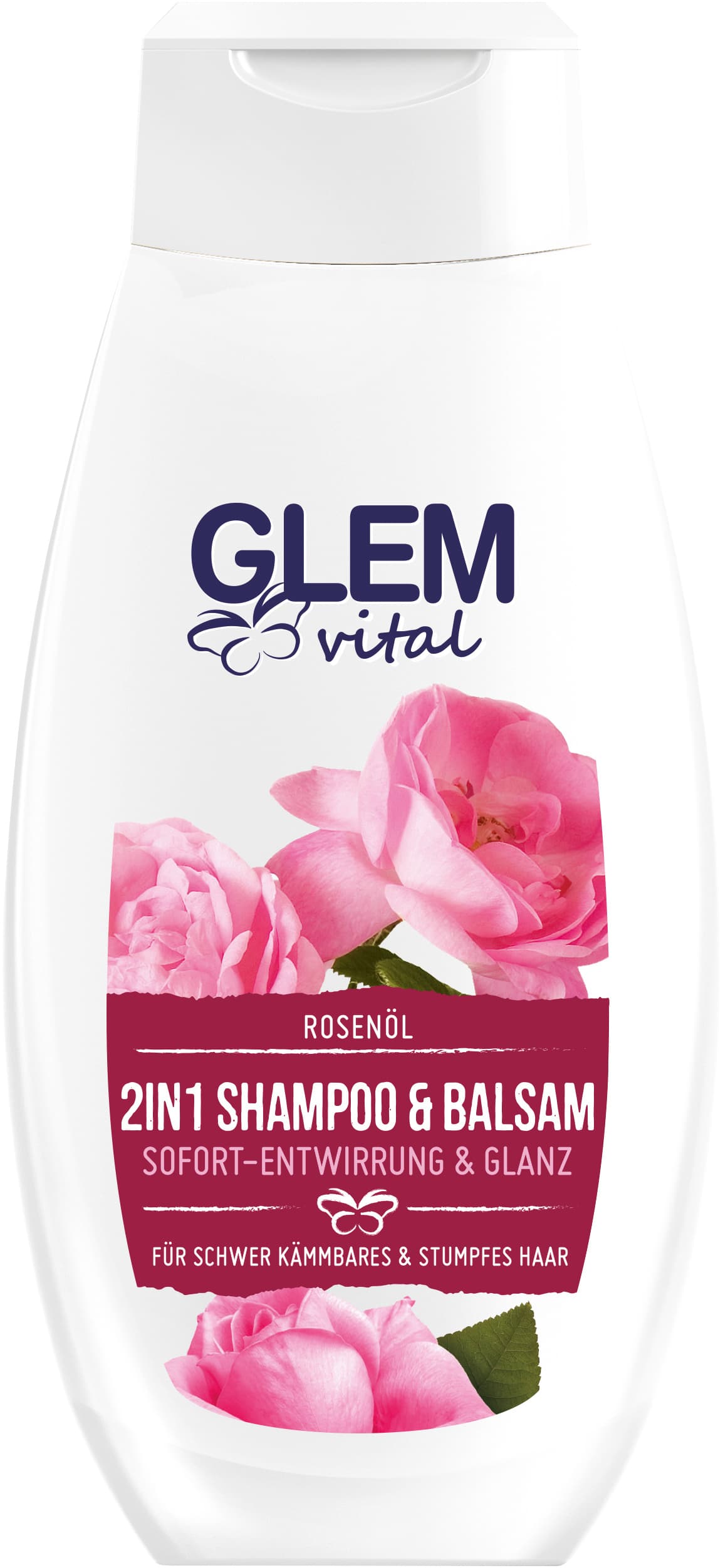Schwarzkopf GLEM vital 2 in 1 Shampoo & Balsam Rosen-Öl