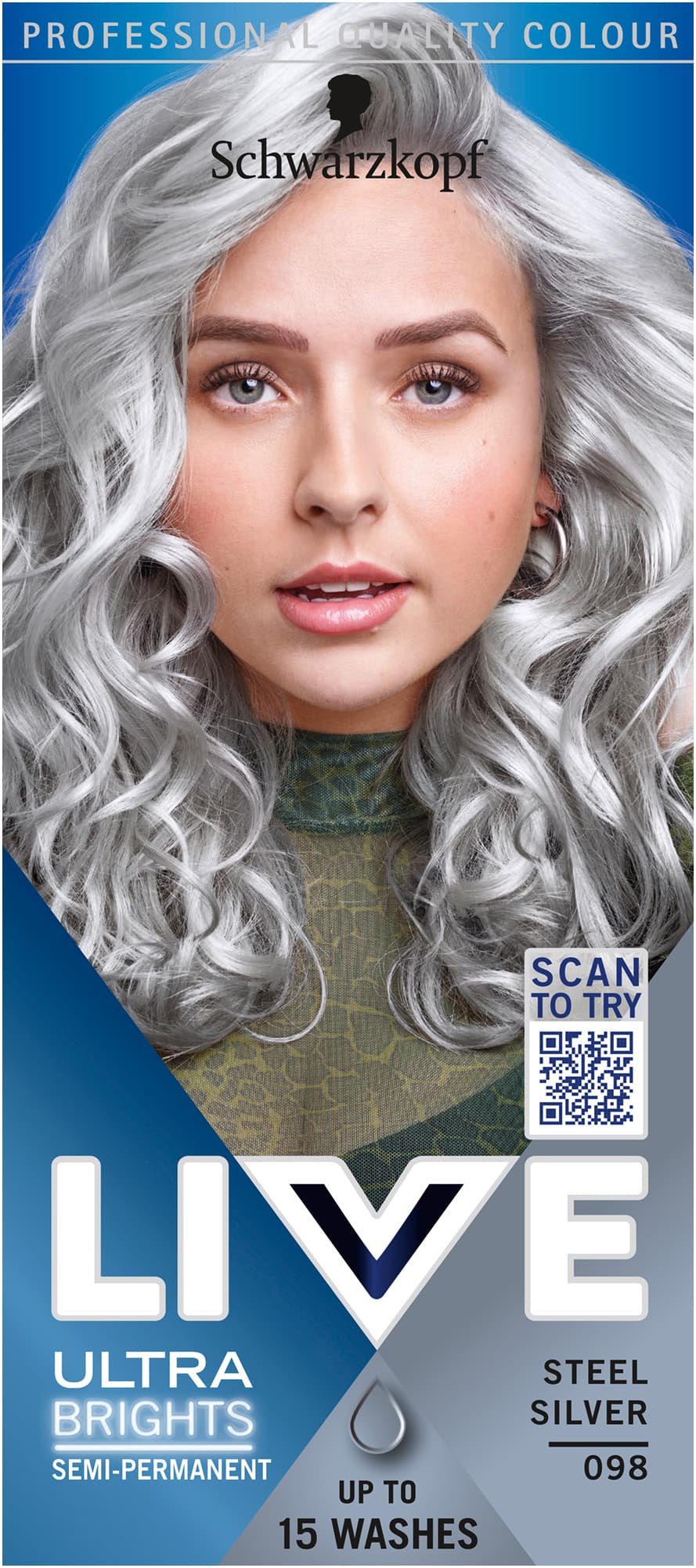Schwarzkopf LIVE Ultra Brights Nr. 98 Steel Silver