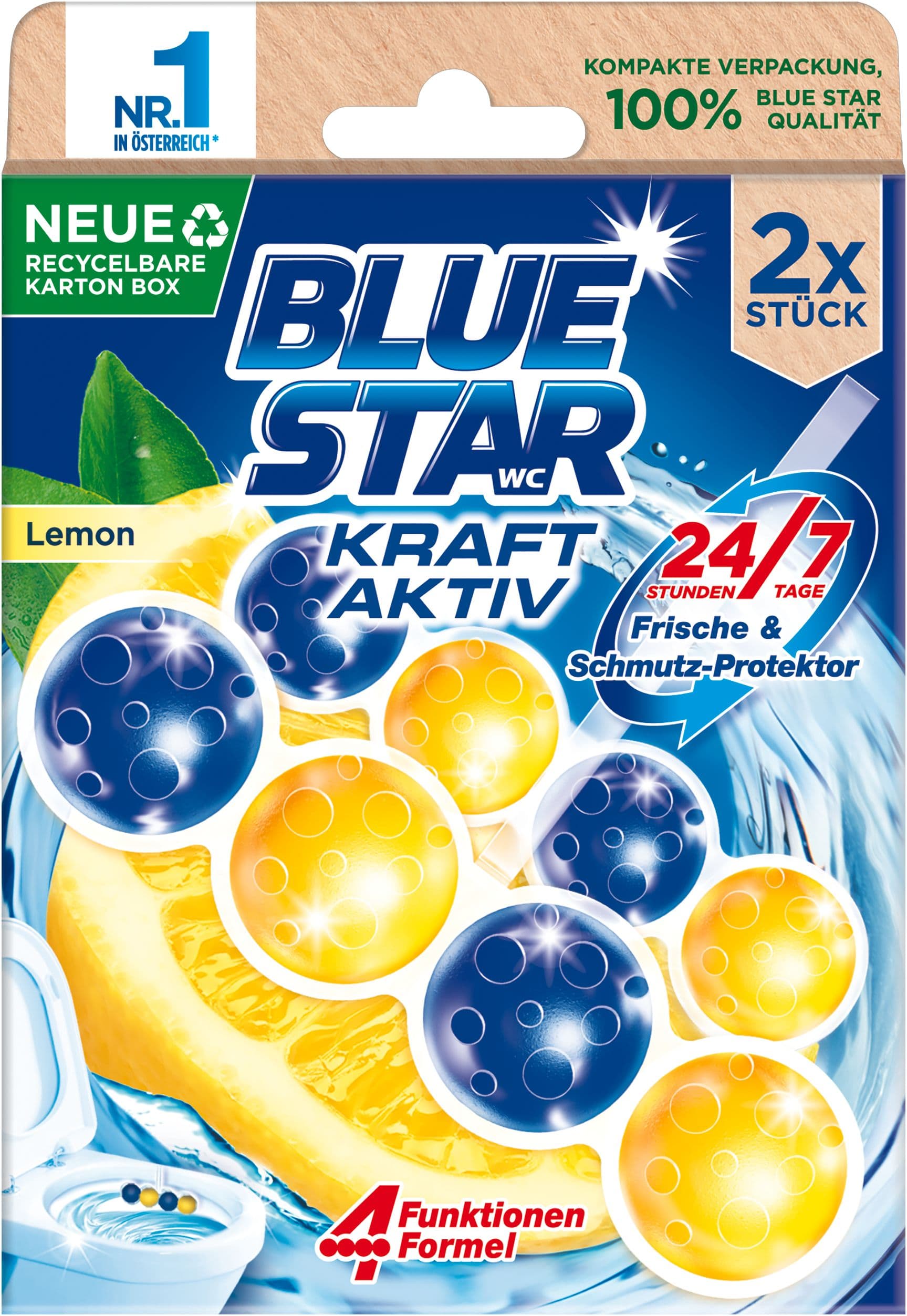 Blue Star WC-Steine Kraft Aktiv Lemon