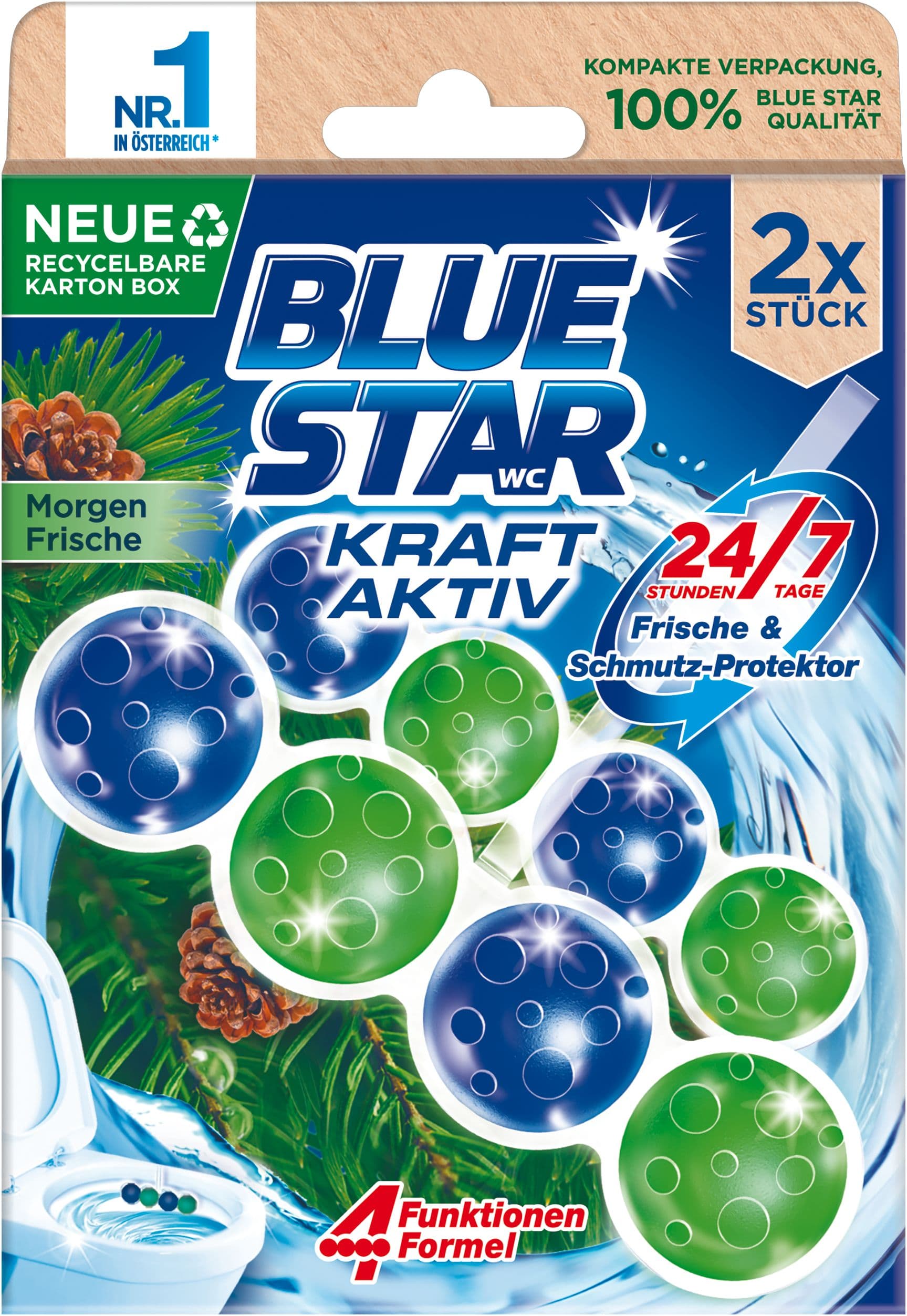 Blue Star WC-Steine Kraft Aktiv Morgenfrische