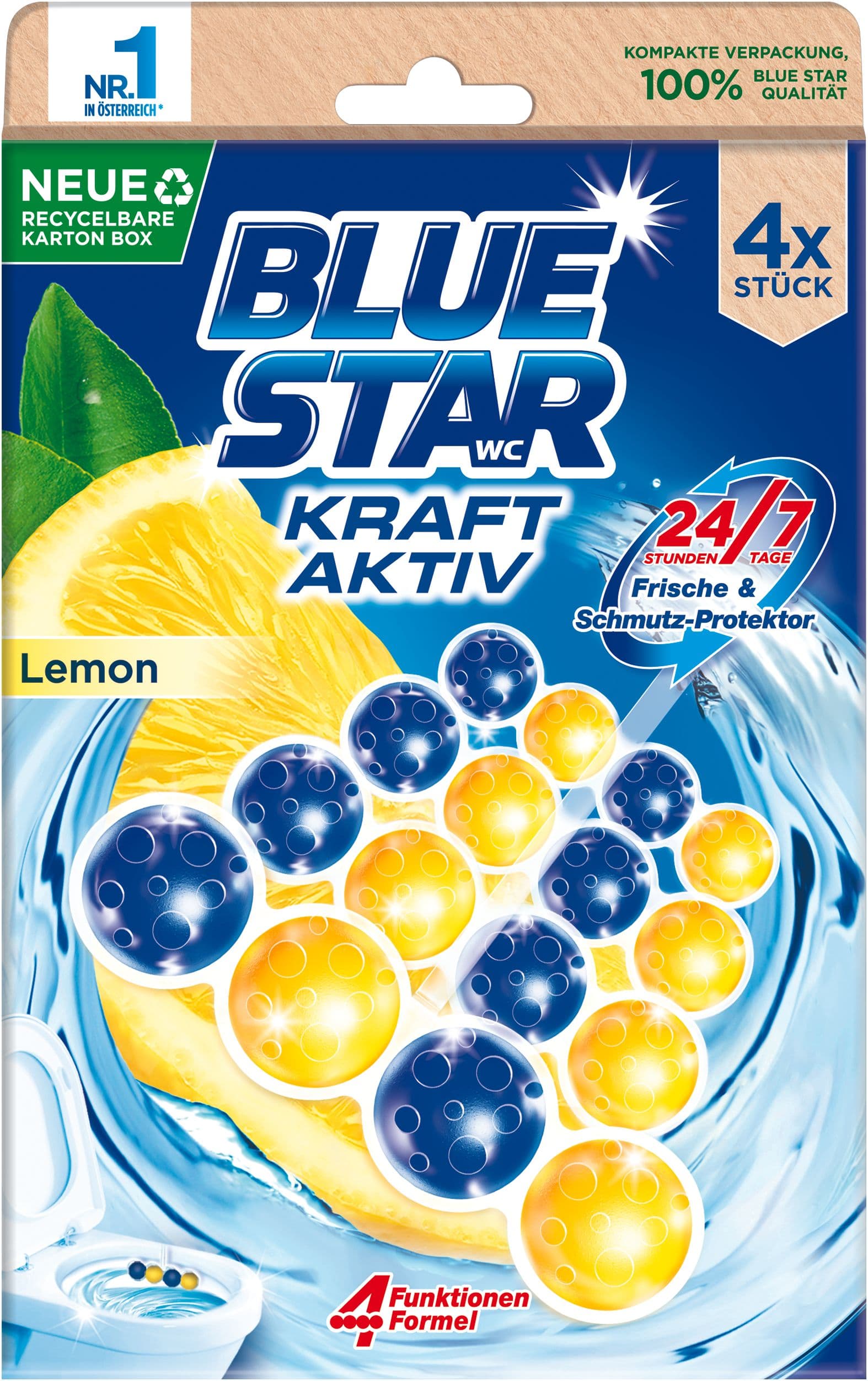Blue Star WC-Steine Kraft Aktiv Lemon
