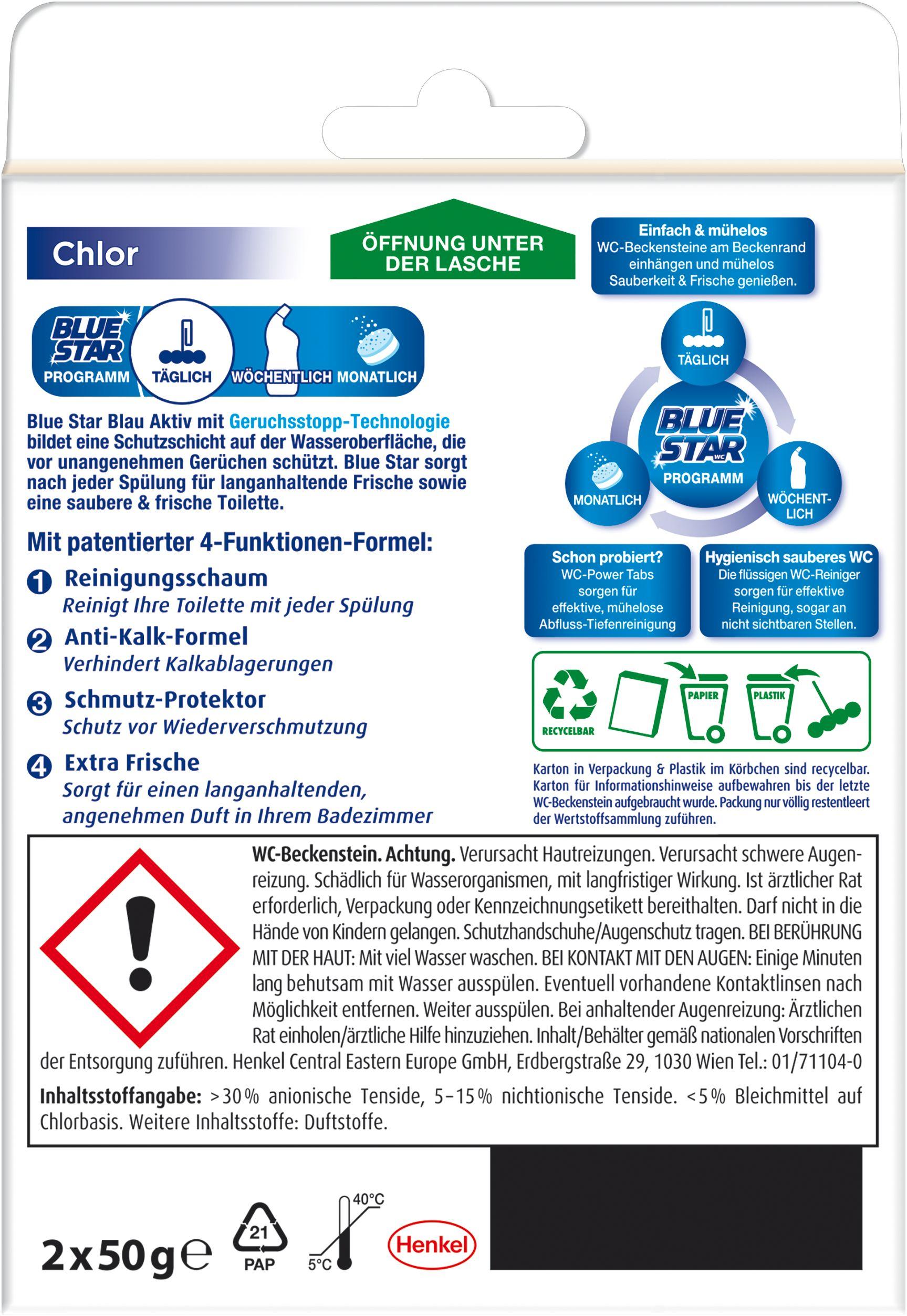 Produktbild Blue Star WC-Steine Blau Aktiv Chlor 2 von 2