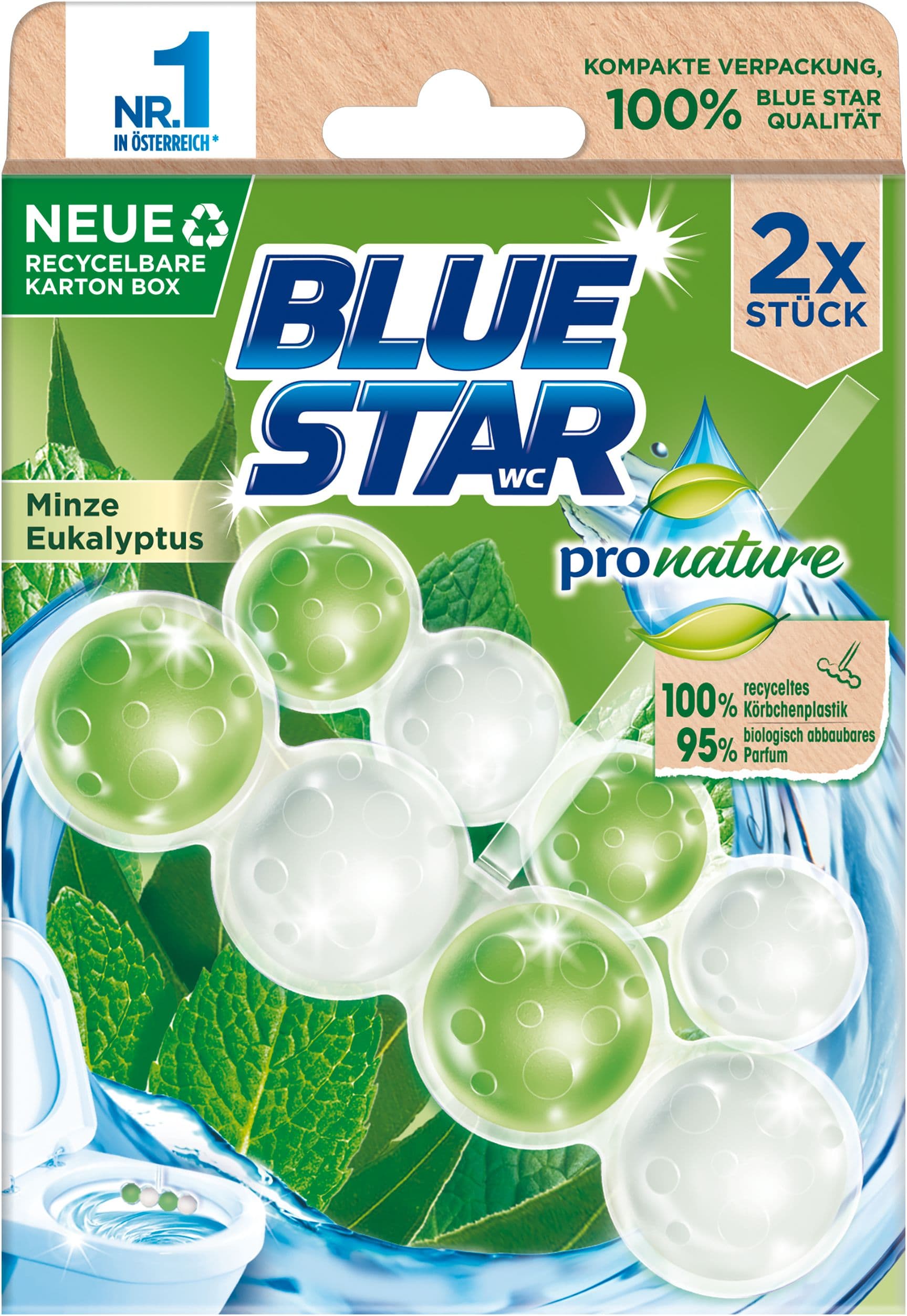 Blue Star WC-Steine ProNature Minze & Eukalyptus