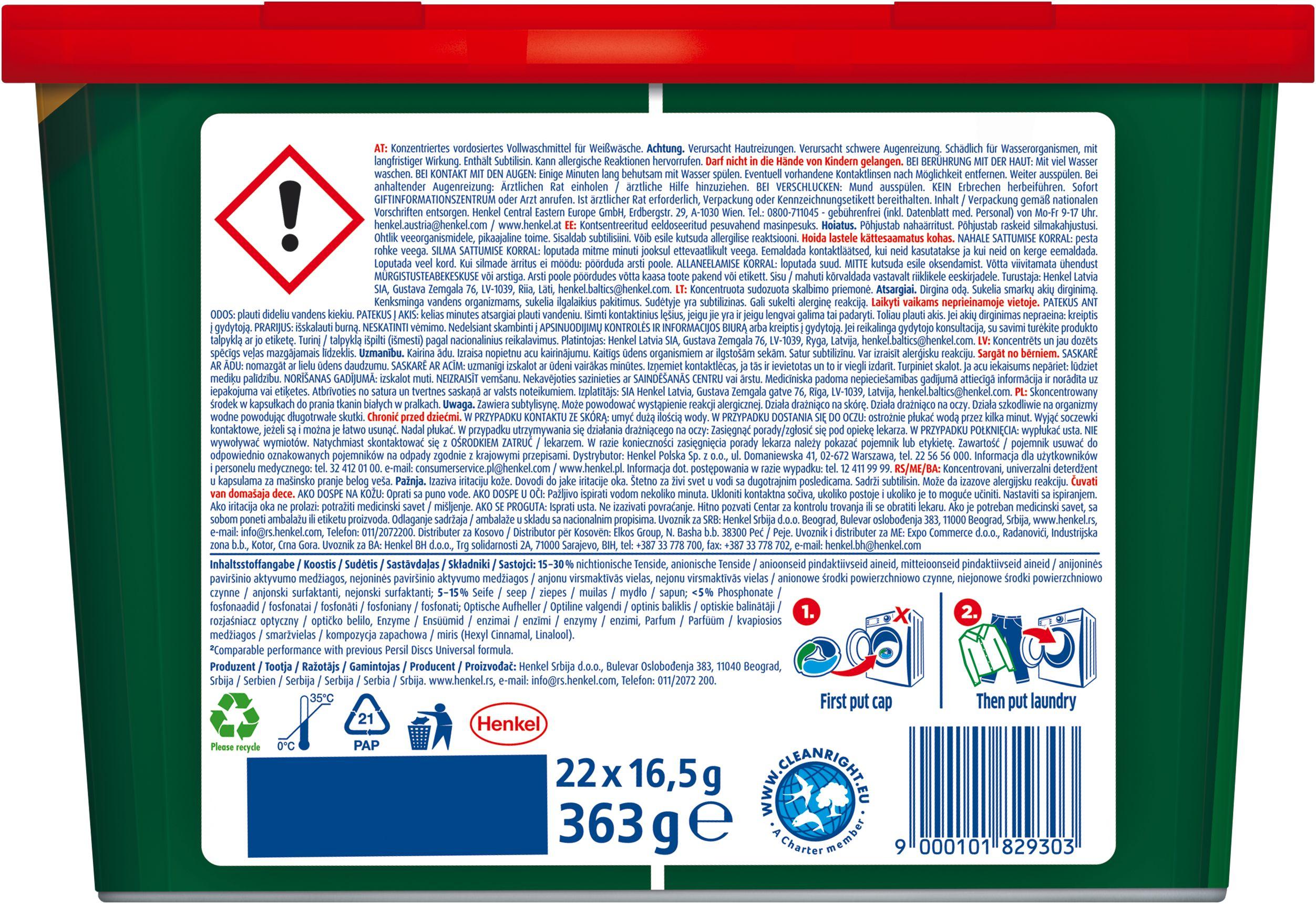 Produktbild Persil Discs Universal 22WL 2 von 2