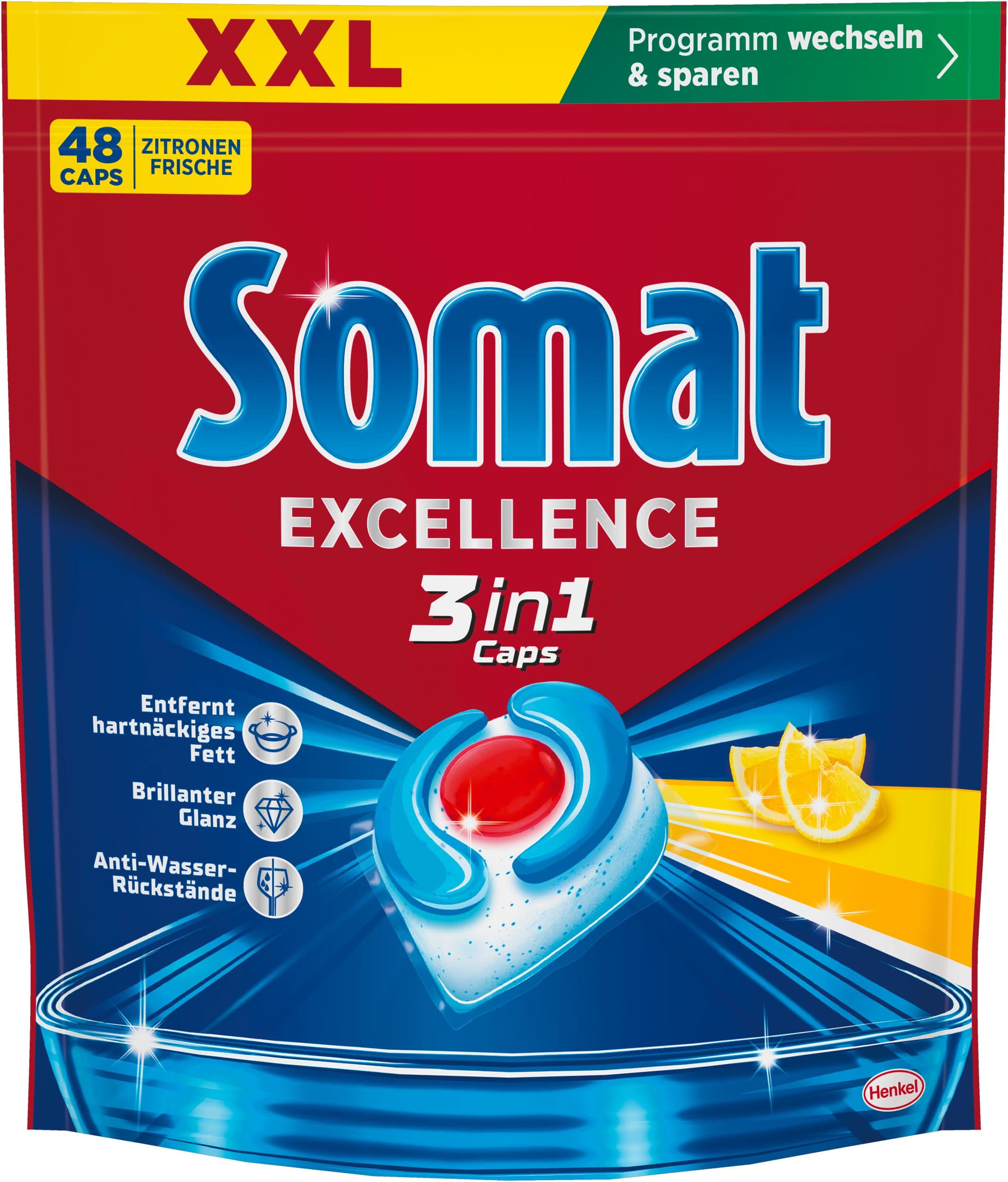 SOMAT Excellence Lemon 3in1 Caps