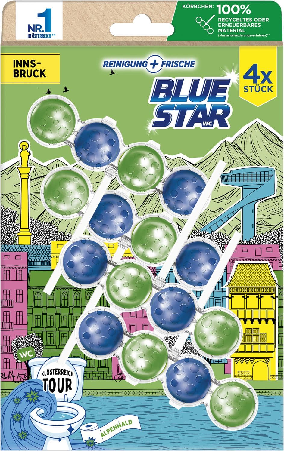 Blue Star WC-Steine Klösterreichtour Innsbruck
