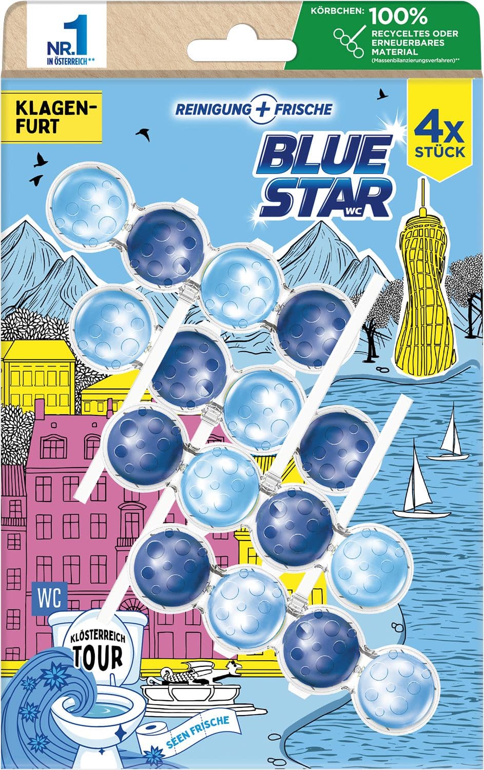 Blue Star WC-Steine Klösterreichtour Klagenfurt