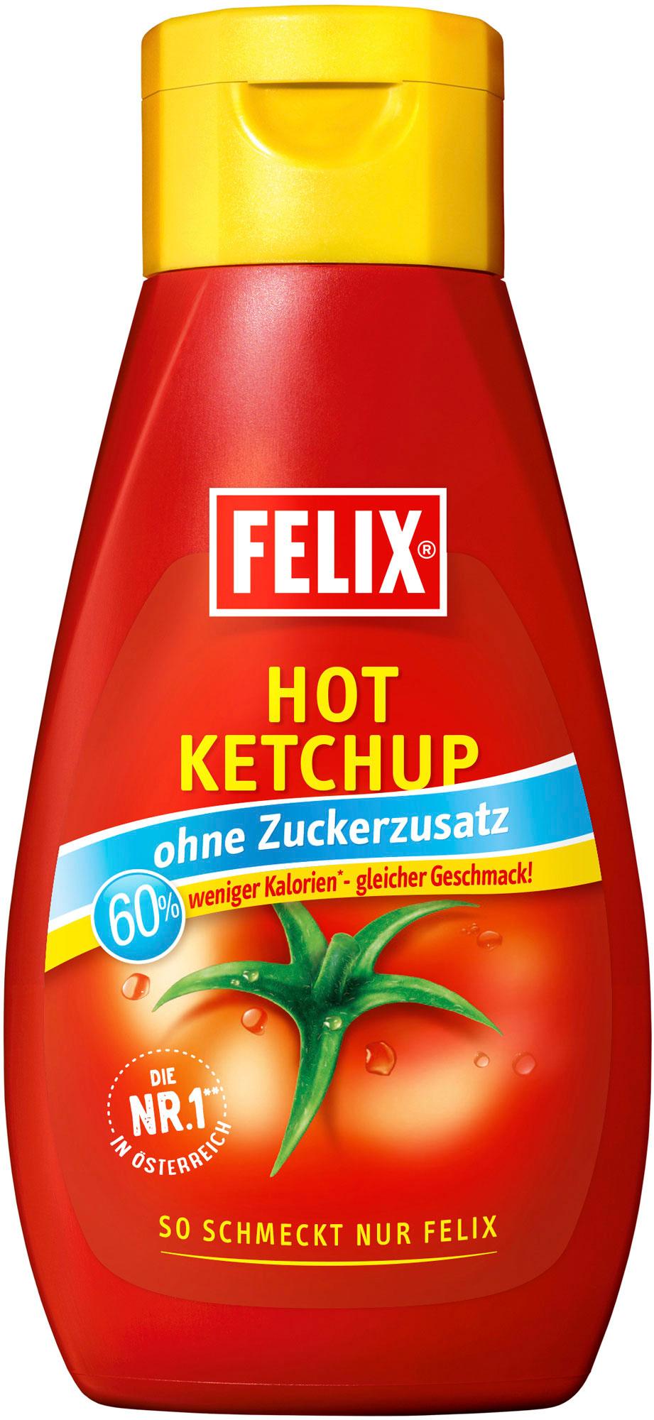 FELIX Hot Ketchup ohne Zuckerzusatz
