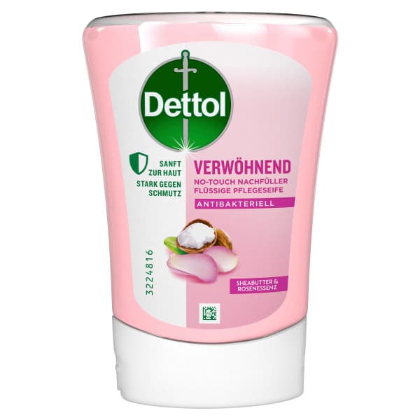 Dettol Flüssige Seife No-Touch Nachfüller Sheabutter & Rosenessenz