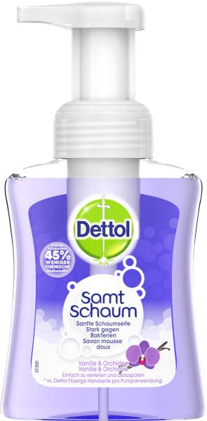 Dettol Samt-Schaum Seife Vanille & Orchidee