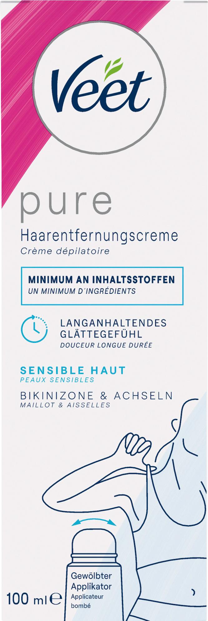 Veet PURE Haarentfernungs-Creme Bikini&Achseln