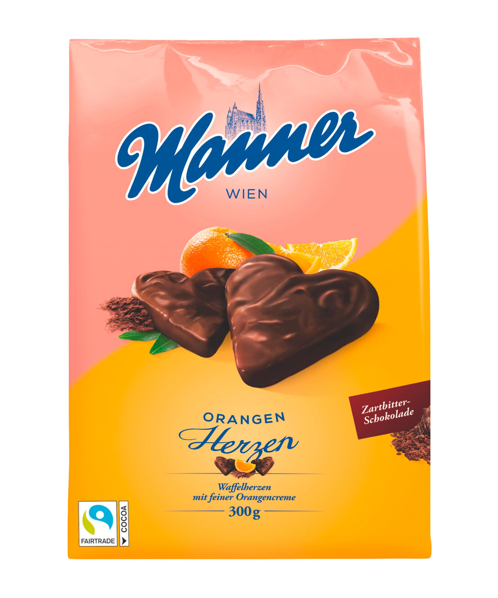 Manner Orangen Herzen