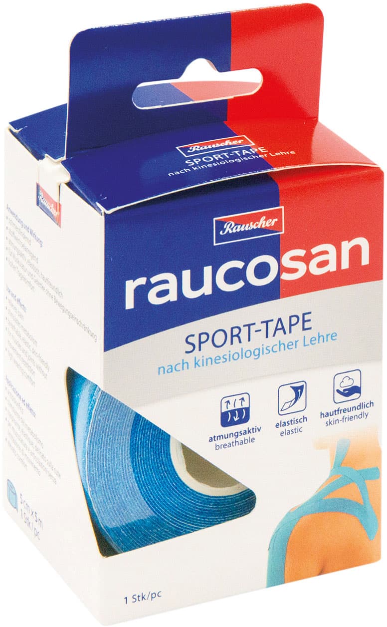 raucosan Sport-Tape nach kinesiologischer Lehre türkis 5cm x 5m