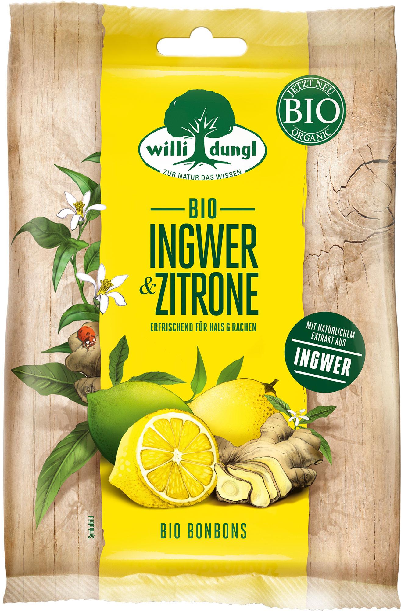 WILLI DUNGL Bio-Bonbons Ingwer&Zitrone