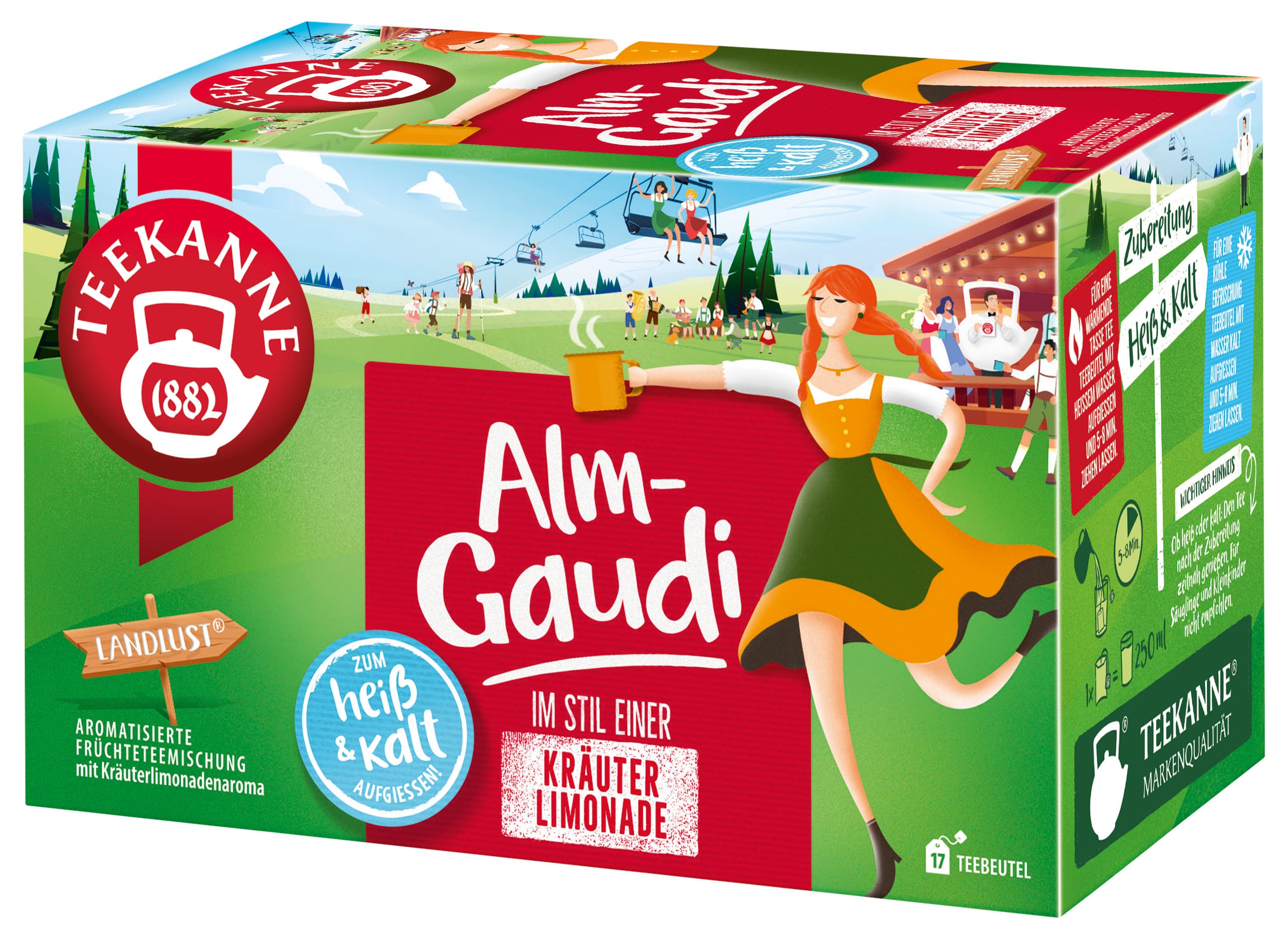 TEEKANNE Landlust Kräutertee Almgaudi