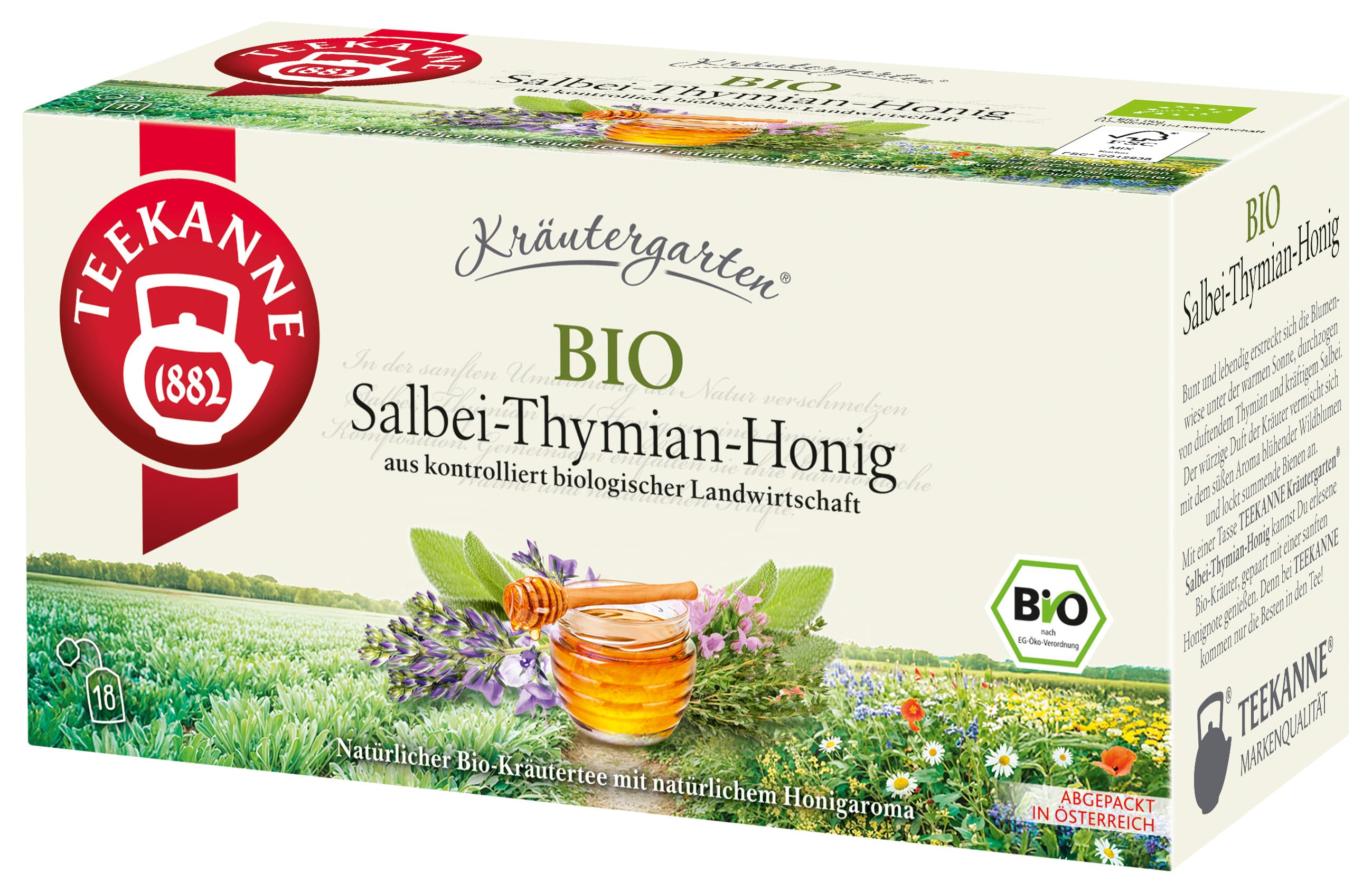 TEEKANNE Bio Kräutergarten Tee Salbei-Thymian-Honig