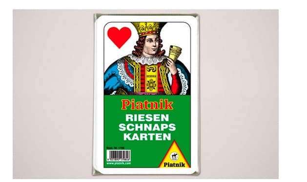 Piatnik 179860 - Riesenschnapskarten, französisch