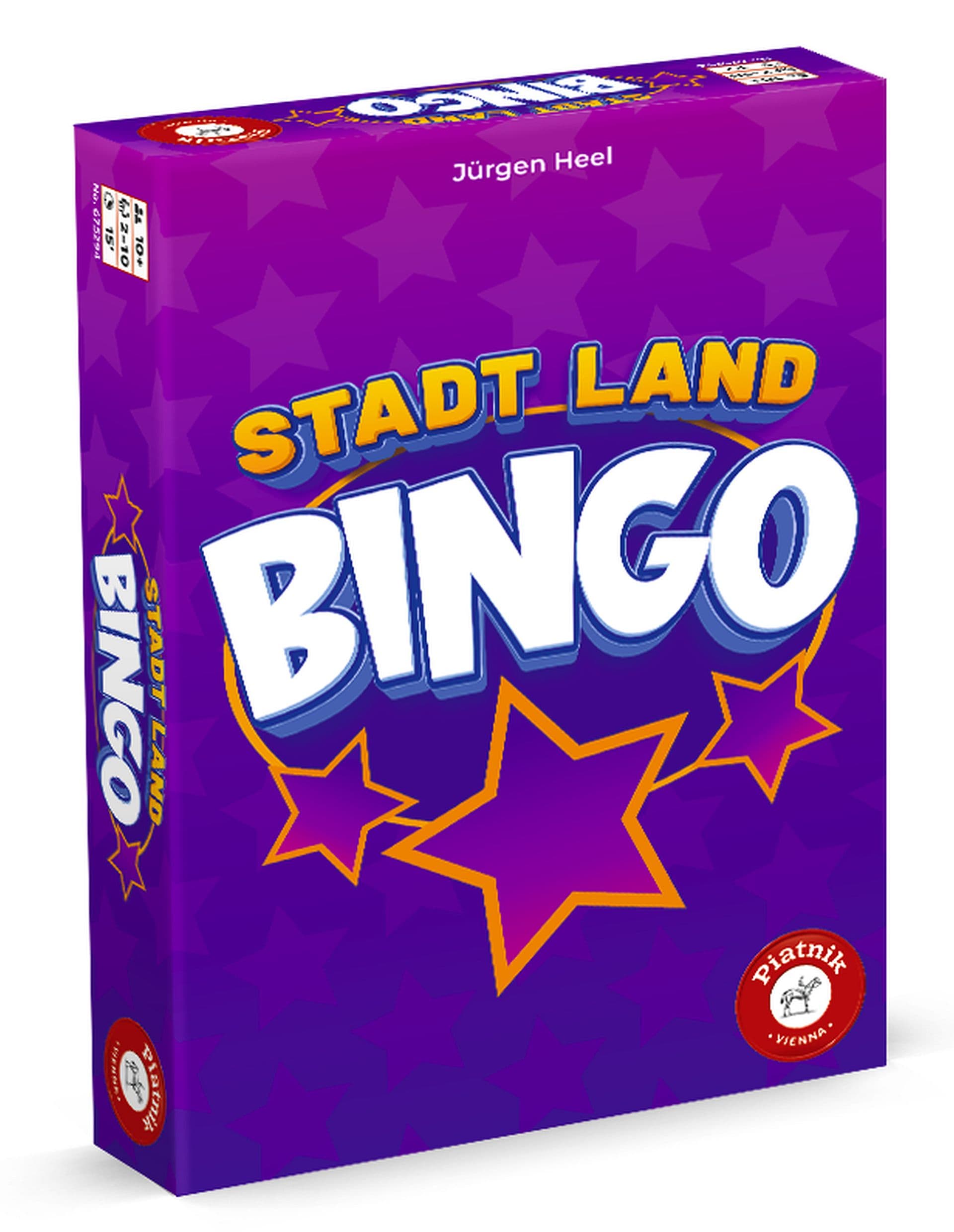 Piatnik Stadt Land Bingo Partyspiel ab 10 Jahren