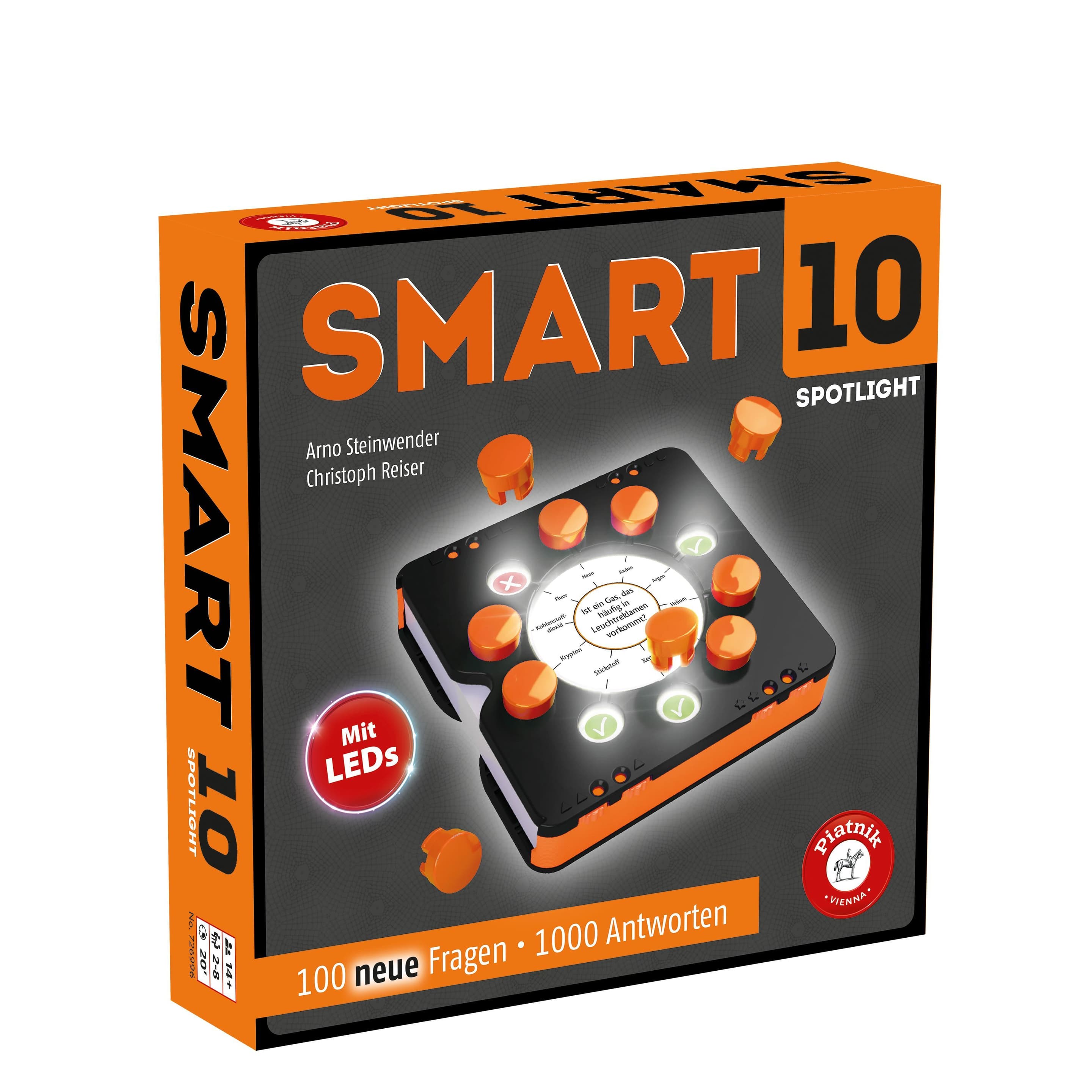 Piatnik - Smart 10 Spotlight – Das Quizspiel mit Leuchtkraft!