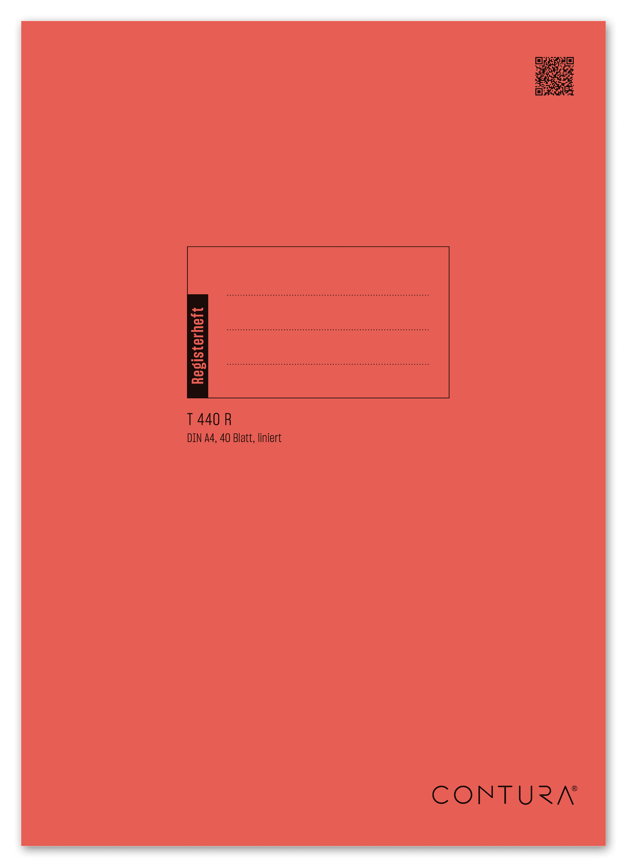 Contura Registerheft T440R A4 40 Blatt 80g/m² 9mm liniert