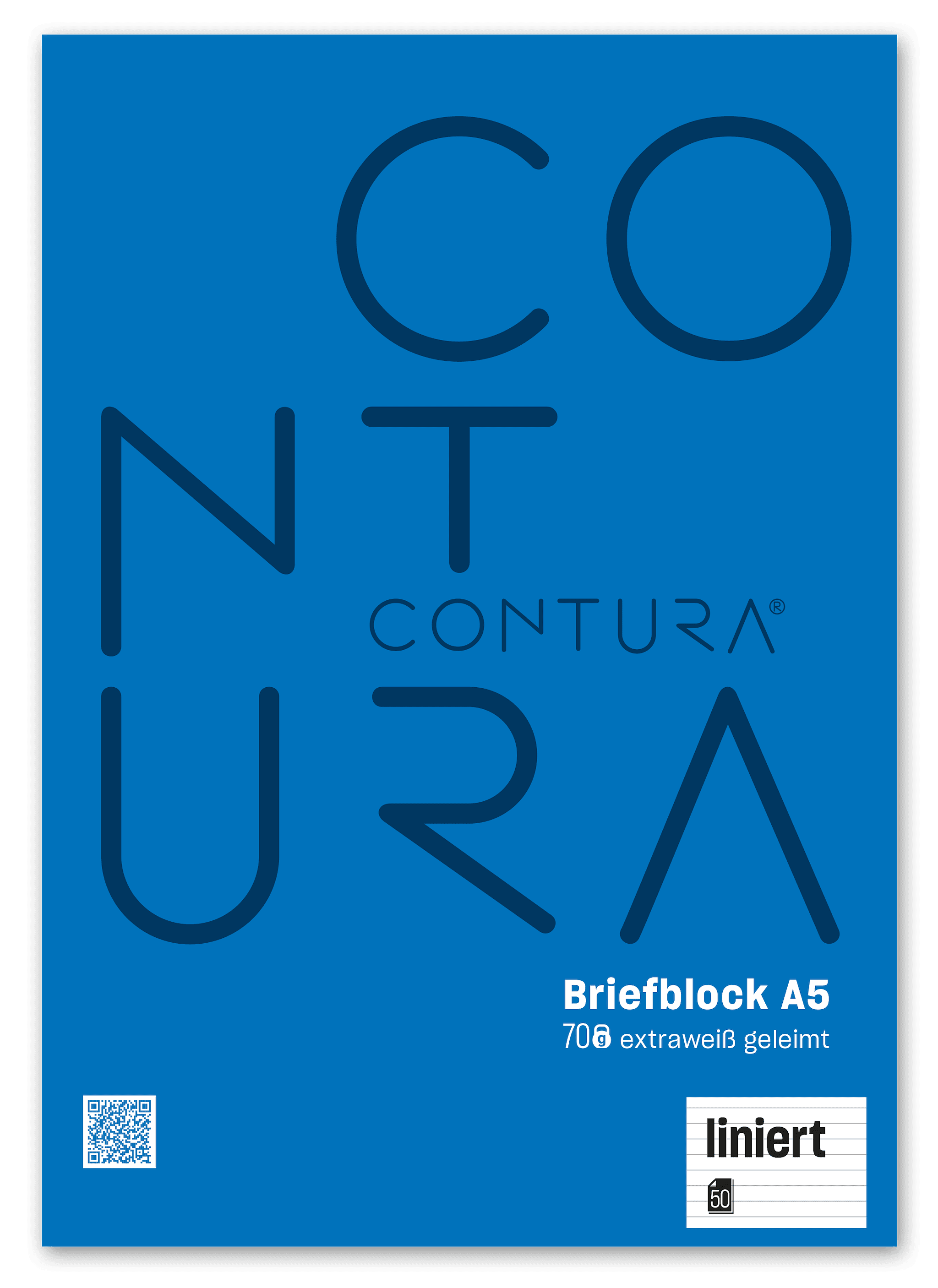 Contura Briefblock A5 50 Blatt 70g/m² 10mm liniert