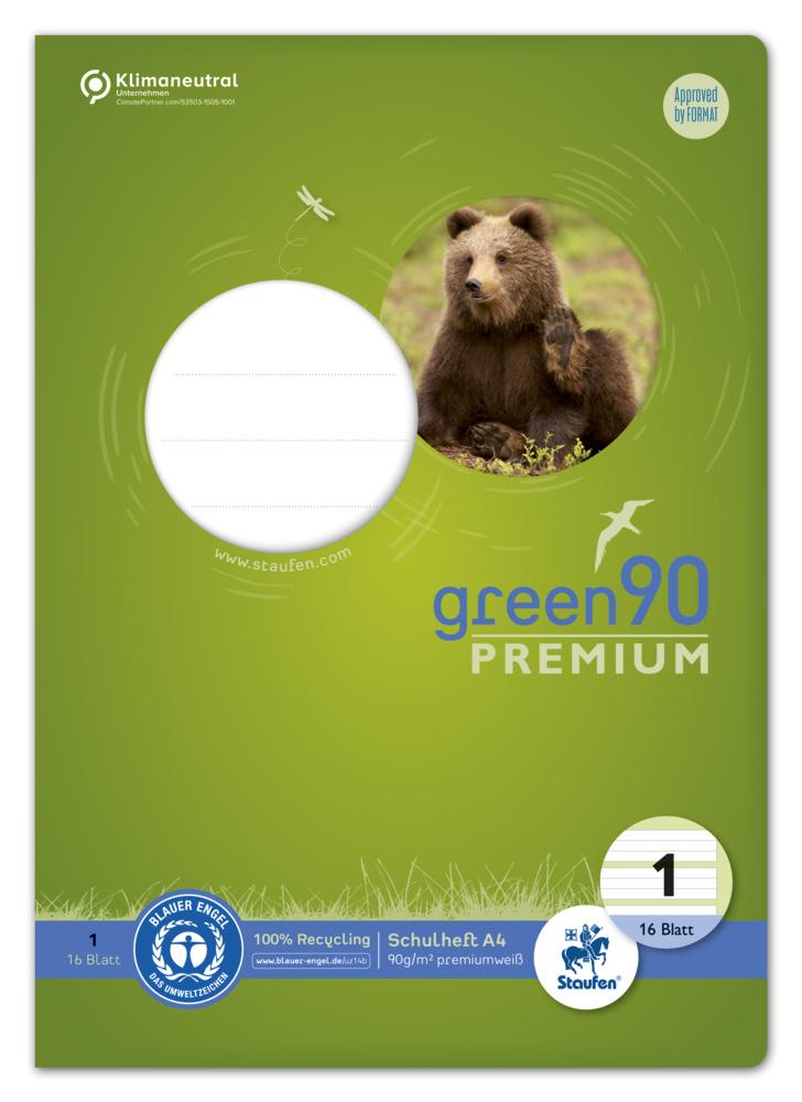 Produktbild Ursus Green Premium Heft A4 16 Blatt Lineatur 1 farbig 2 von 4