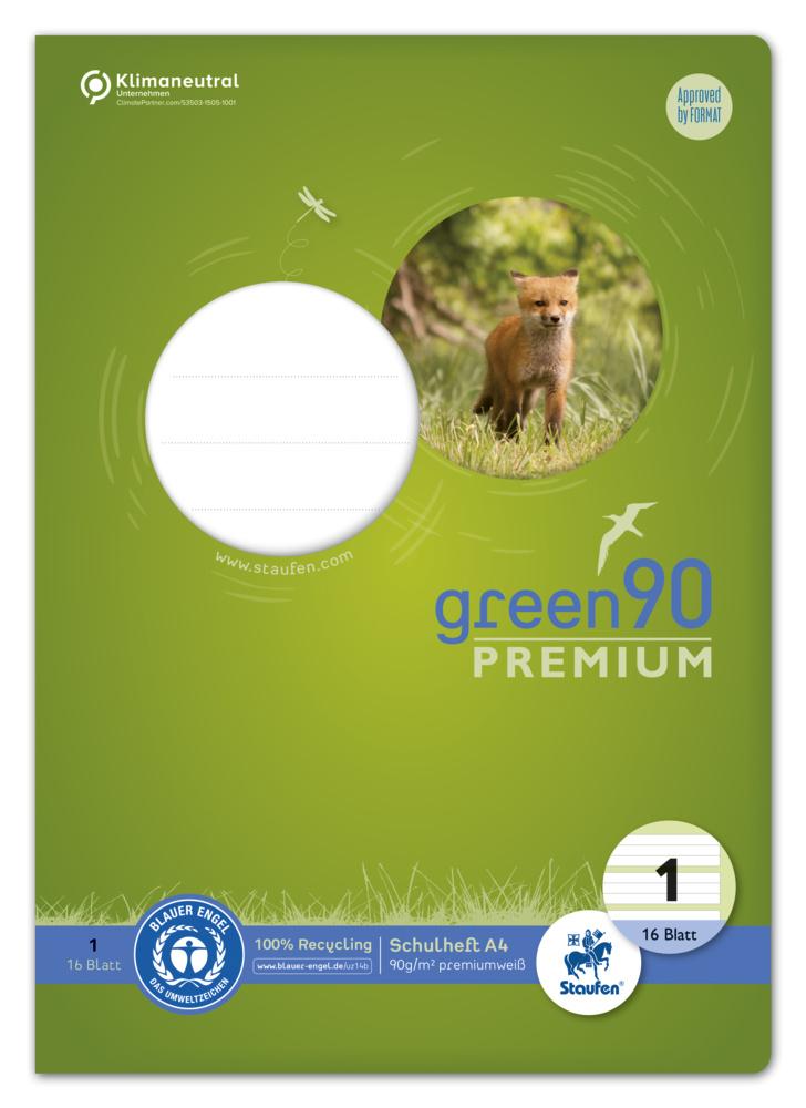 Produktbild Ursus Green Premium Heft A4 16 Blatt Lineatur 1 farbig 3 von 4