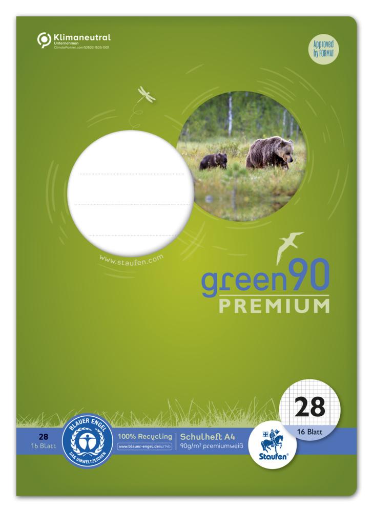 Produktbild Ursus Green Premium Heft A4 16 Blatt Lineatur 28 kariert 3 von 3