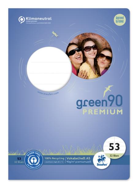 Ursus Green Vokabelheft A5 32 Blatt Lineatur 53