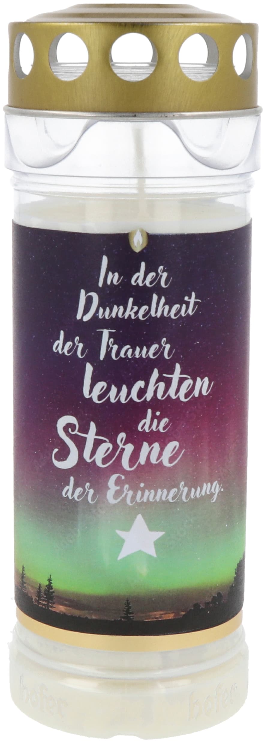 Hofer Grablicht 7-Tage-Motivlicht Sterne der Dunkelheit