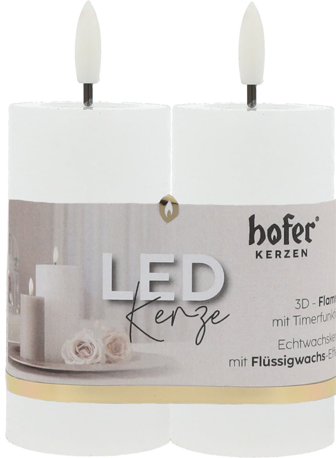 Hofer LED Kerze 2er Pack