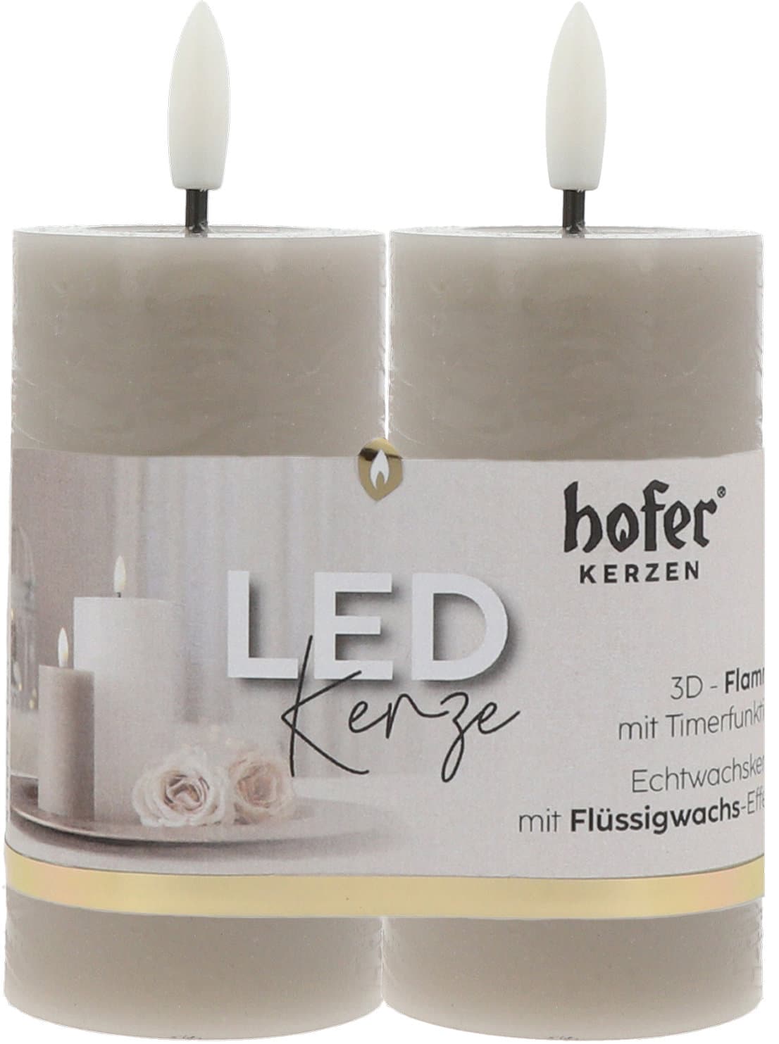 Hofer LED Kerze 2er Pack