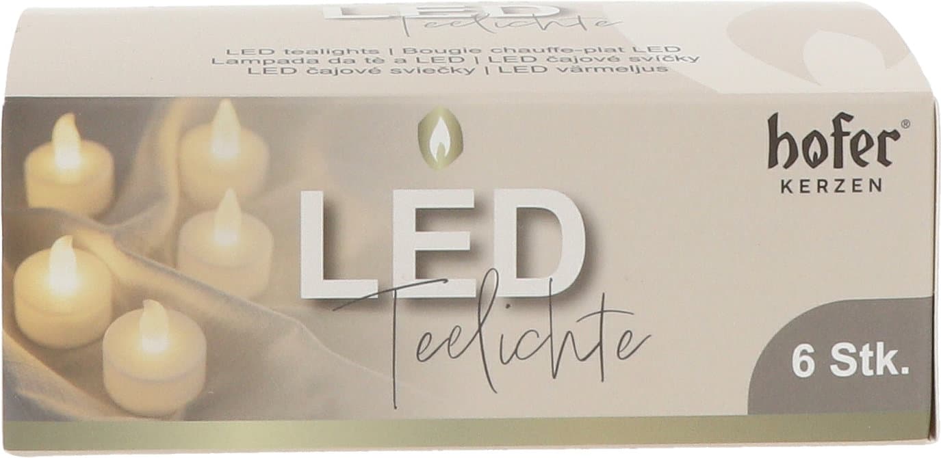 Hofer LED Teelichter 6er Pack