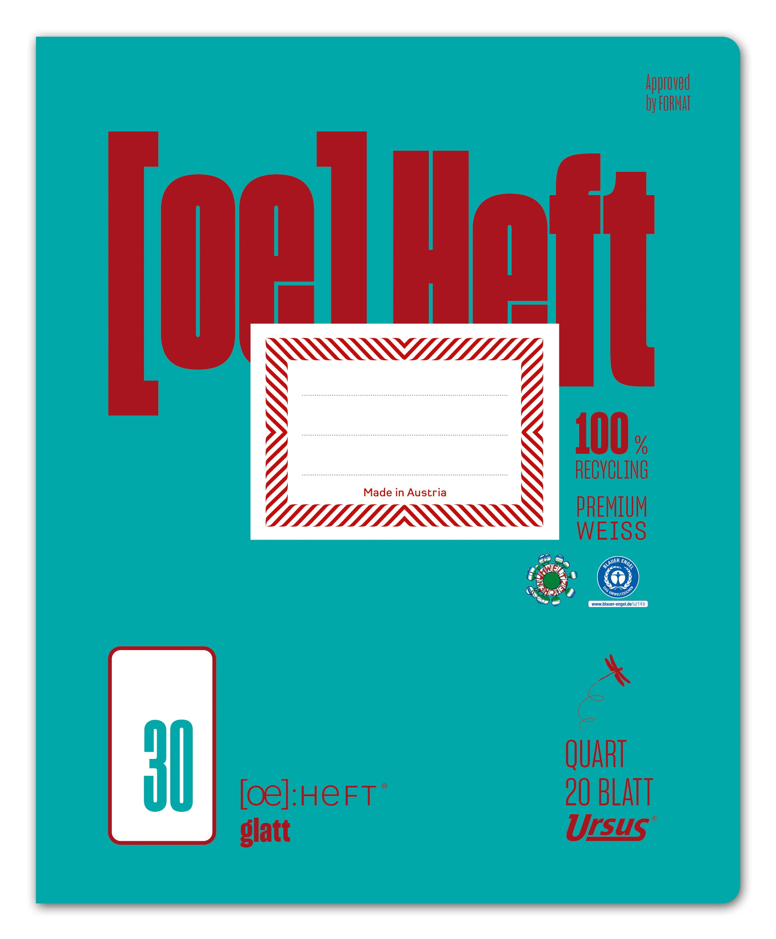 Ursus OE Heft OE30 Quart 20 Blatt blanko