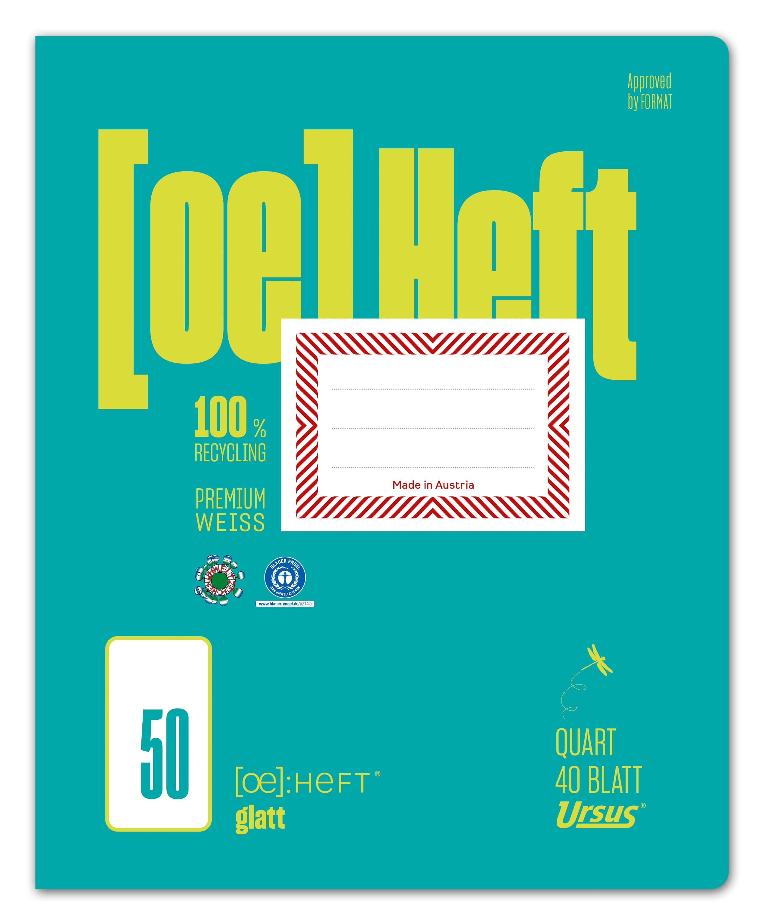 Ursus OE Heft OE50 Quart 40 Blatt blanko