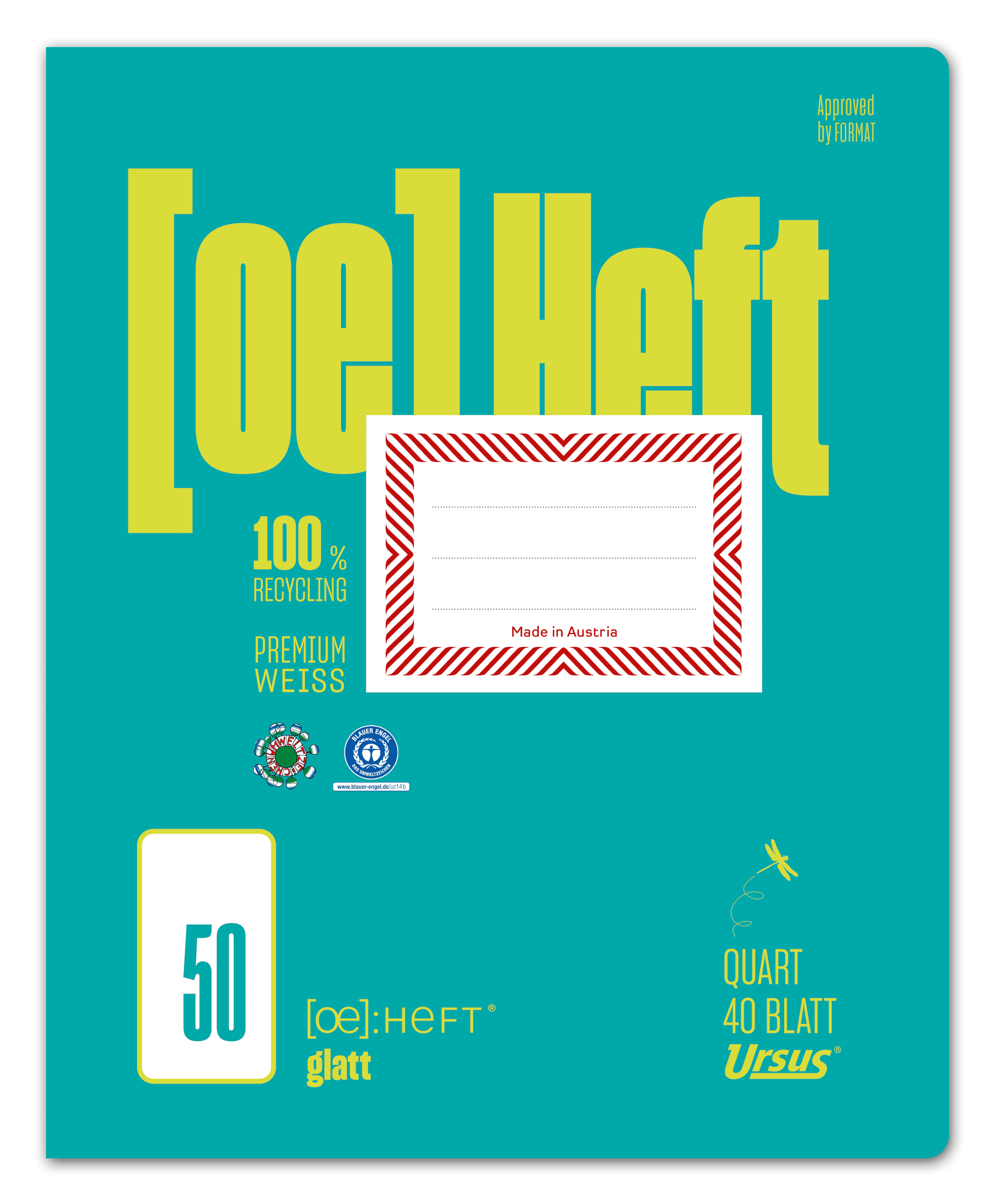 OE Heft OE.50 Quart 40 Blatt 80g/m² glatt