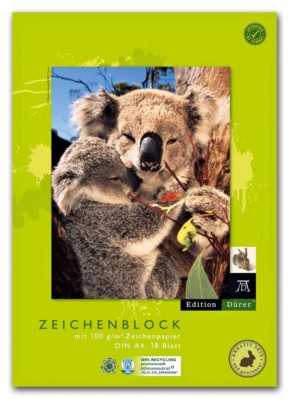 Edition Dürer Zeichenblock recycling A4 18 Blatt