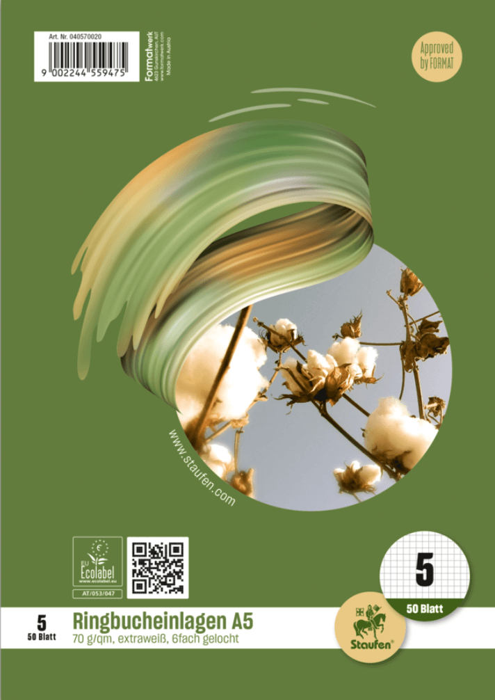 Staufen Ringbucheinlage A5 50 Blatt Lineatur 5