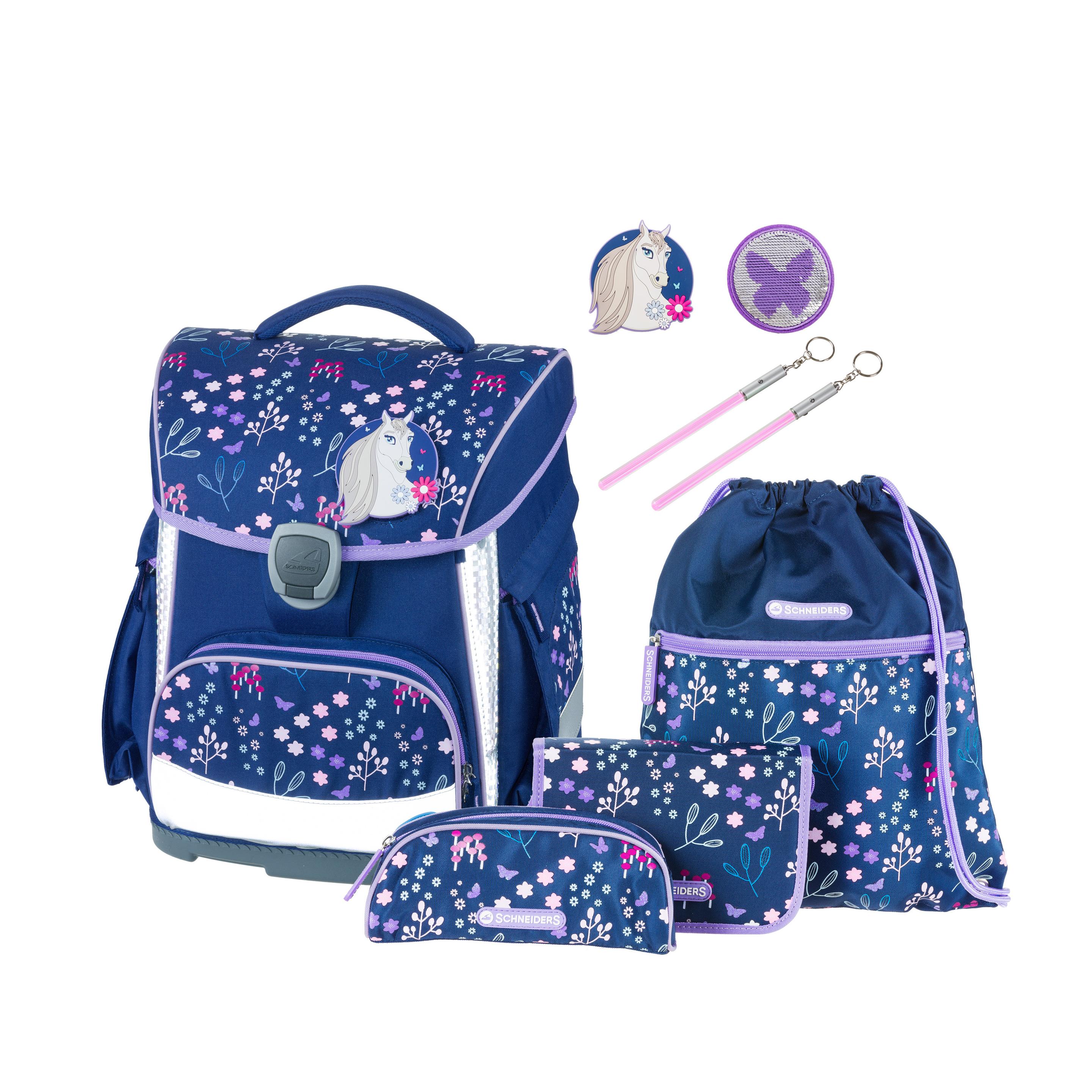 Schneiders Bloom Schulranzen-Set 4teilig BLOOM DARK BLUE
