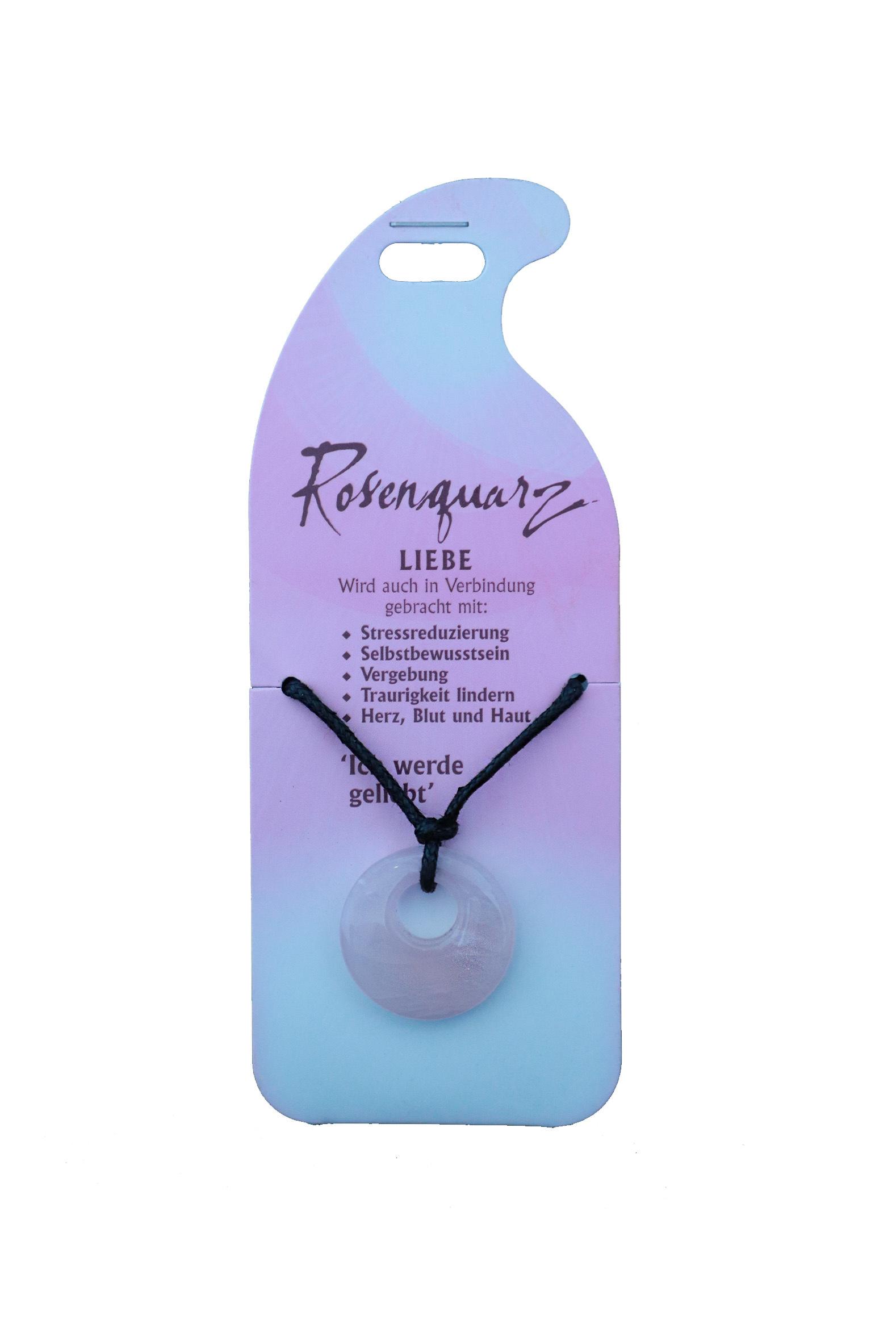 Halsband Liebe - Rosenquarz