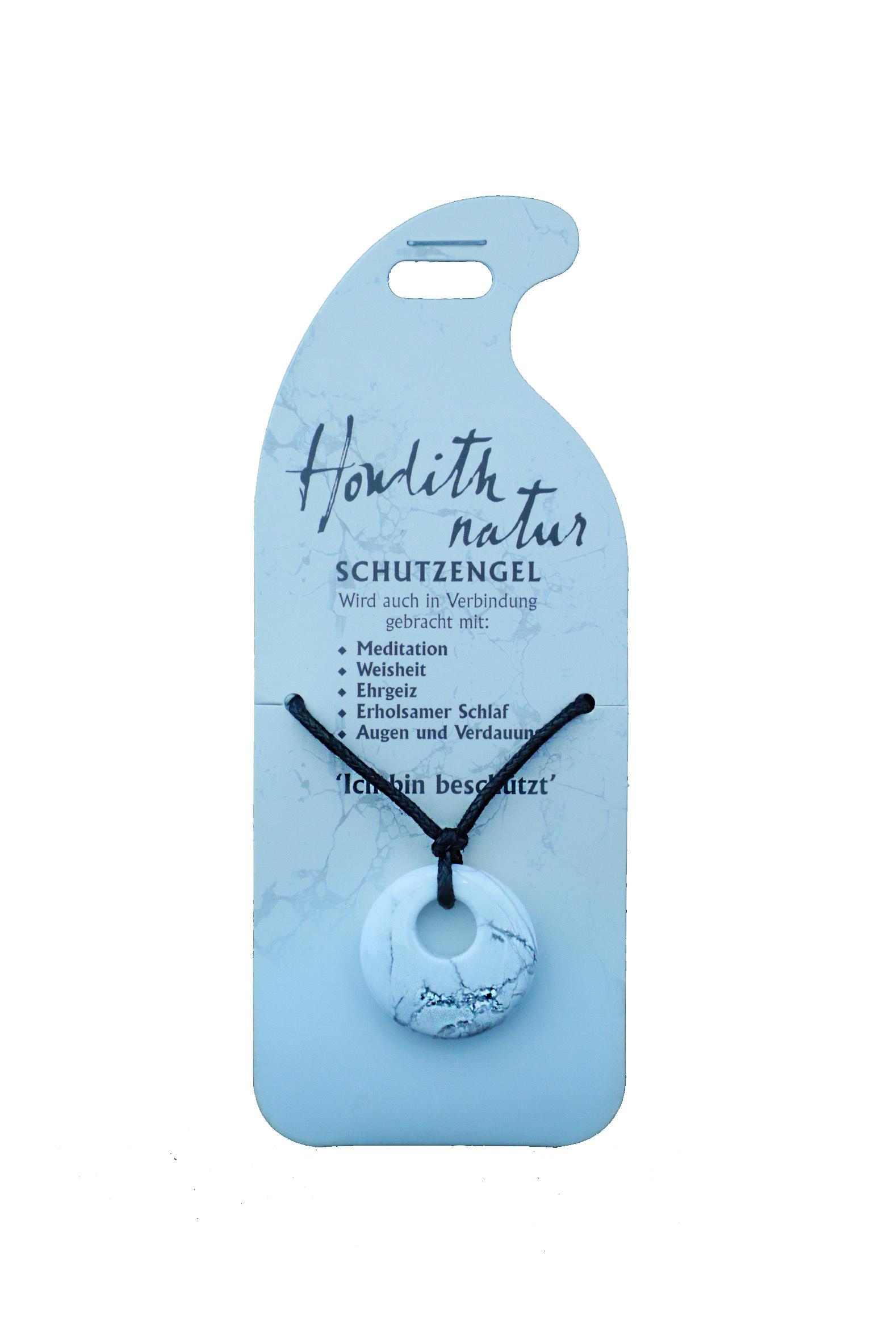 Halsband Schutzengel - Howlith natur