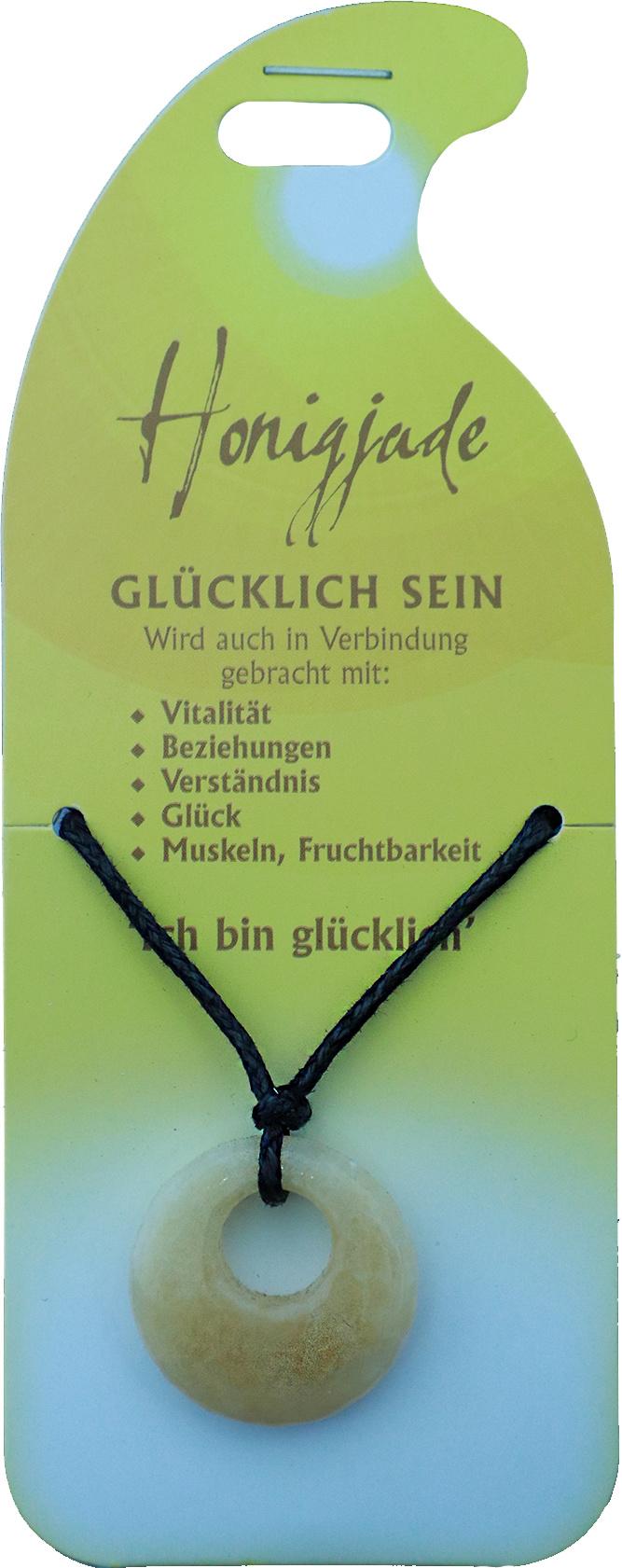 Halsband Glücklich sein - Honigjade