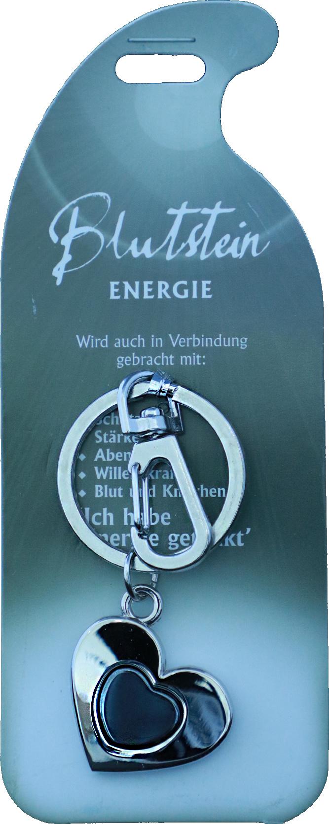 Schlüsselanhänger Energie - Blutstein