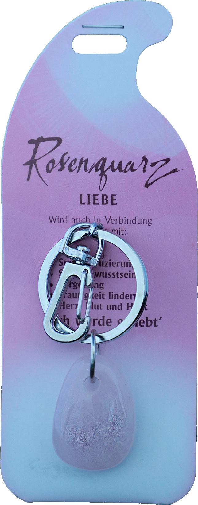 Produktbild Schlüsselanhänger Liebe - Rosenquarz 2 von 2