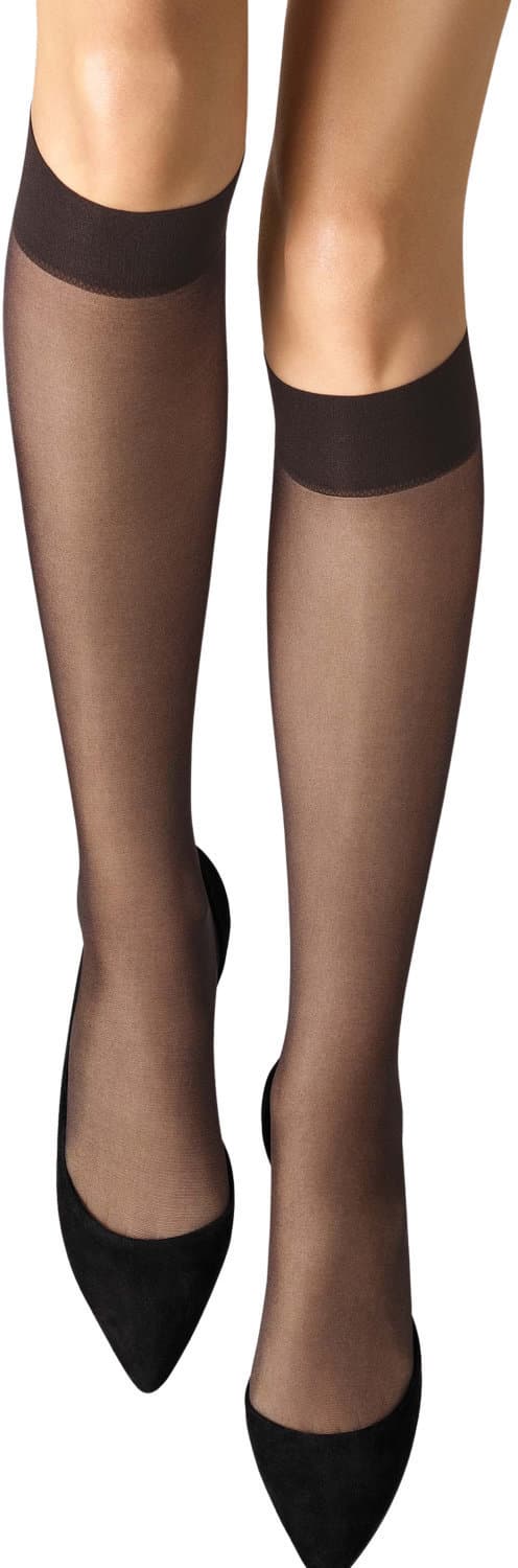 Wolford Damen Kniestrümpfe Satin Touch Knee-Highs 20 DEN