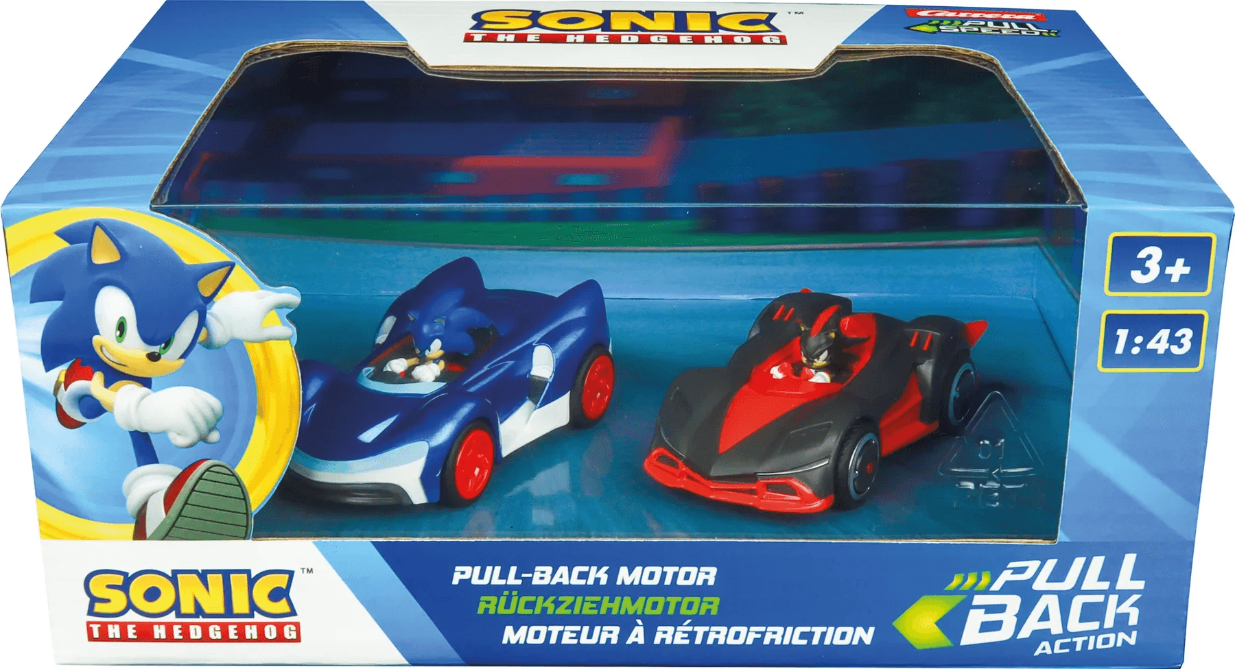 Carrera Pull & Speed Sonic the Hedgehog Sonic vs. Shadow Twinpack 1:43