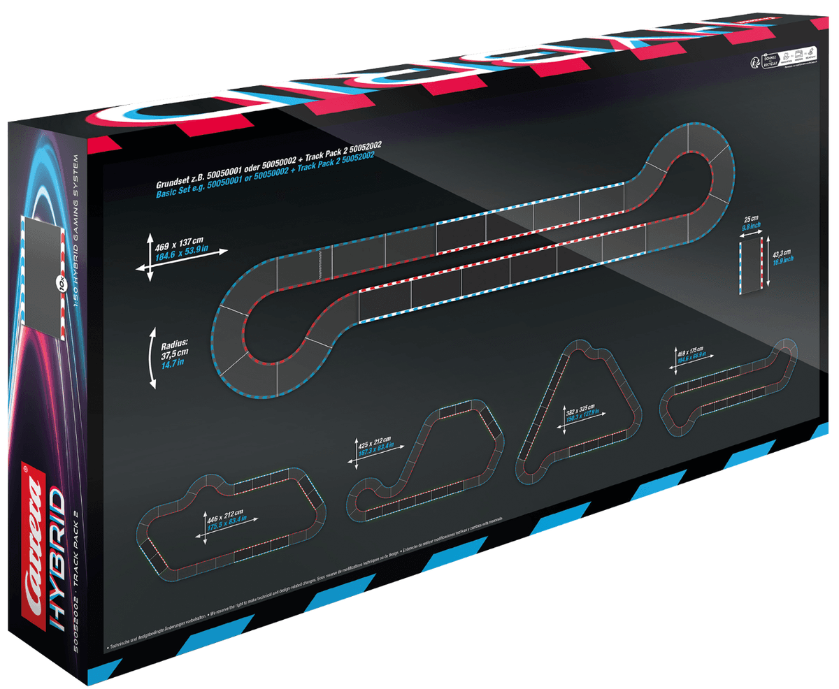 Carrera HYBRID - Track Pack 2 – Erweiterungsset für noch mehr Rennspaß ...