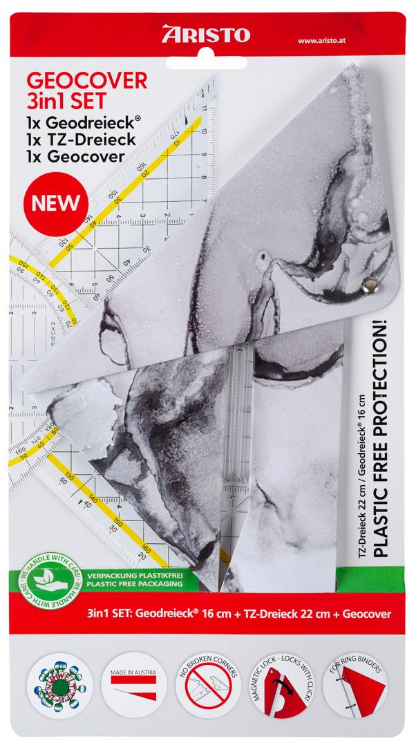 aristo Geocover 3in1 Set white&grey mit Schutzhülle + je 1 1552, 1650/2